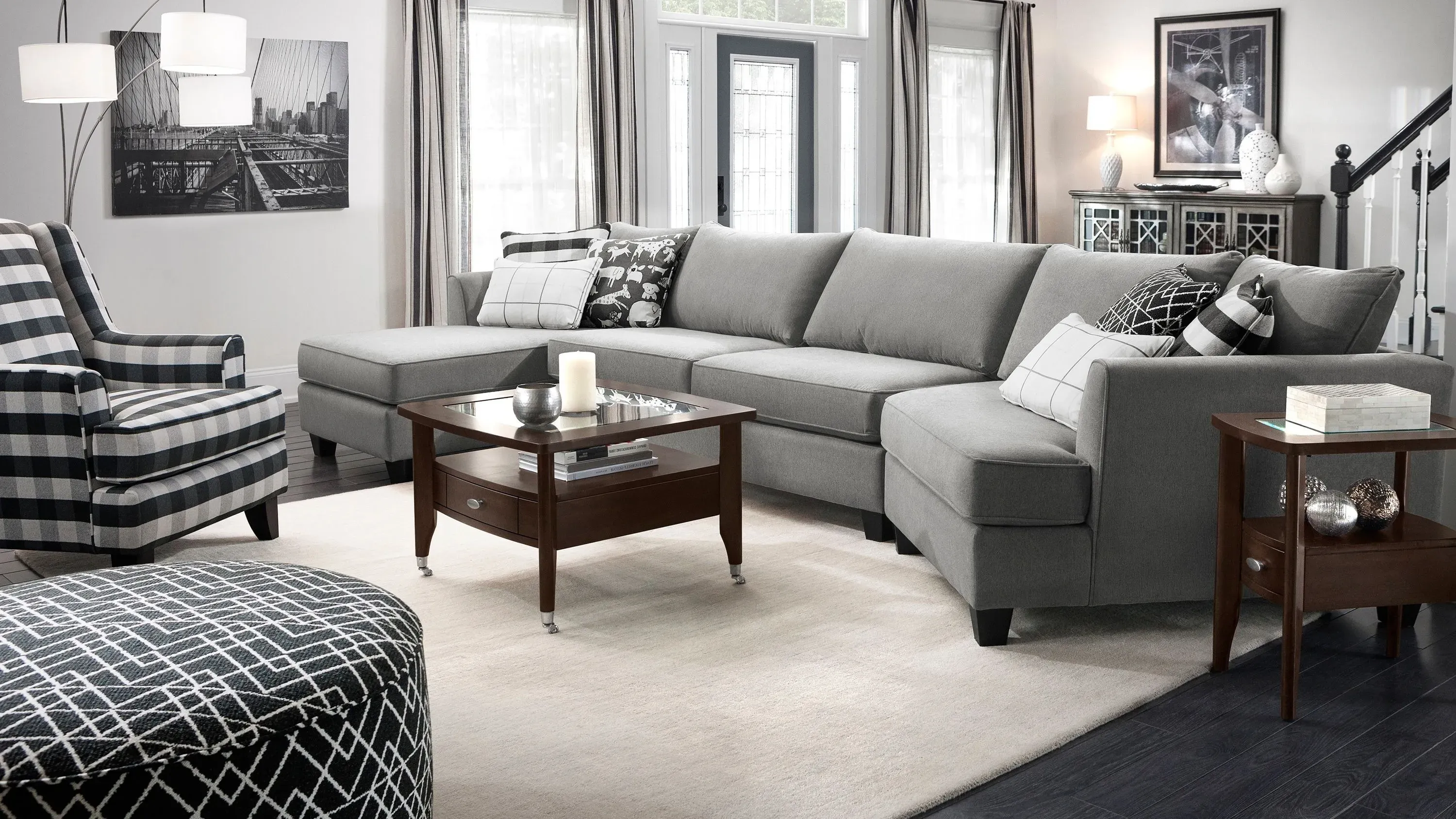 Daine 3-pc. Sectional Sofa | Raymour & Flanigan