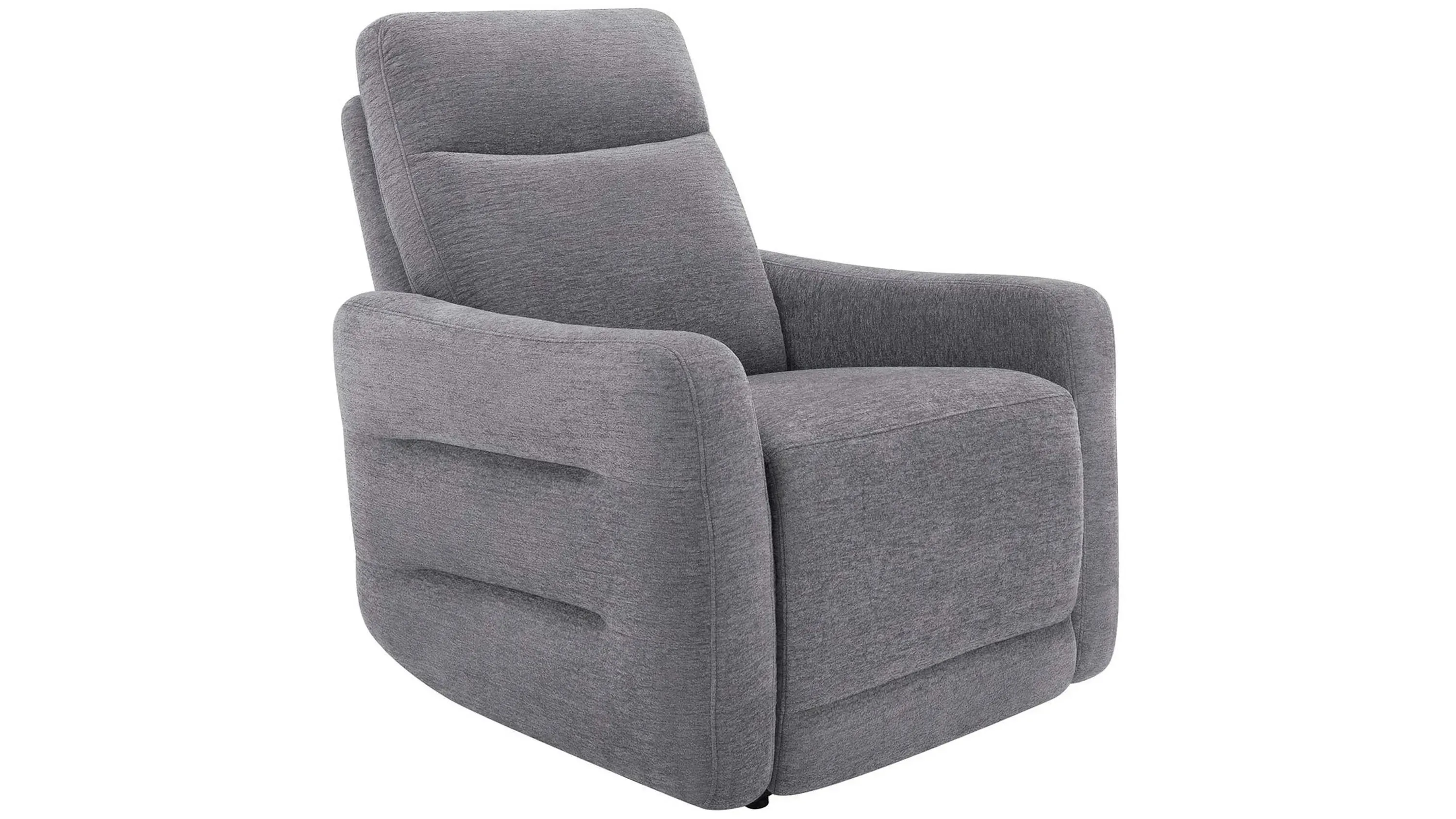 Yardley Chenille Power Recliner With Power Headrest And Lay Flat