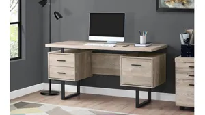 Grover Computer Desk with Floating Desktop Taupe Product_Image_Carousel
