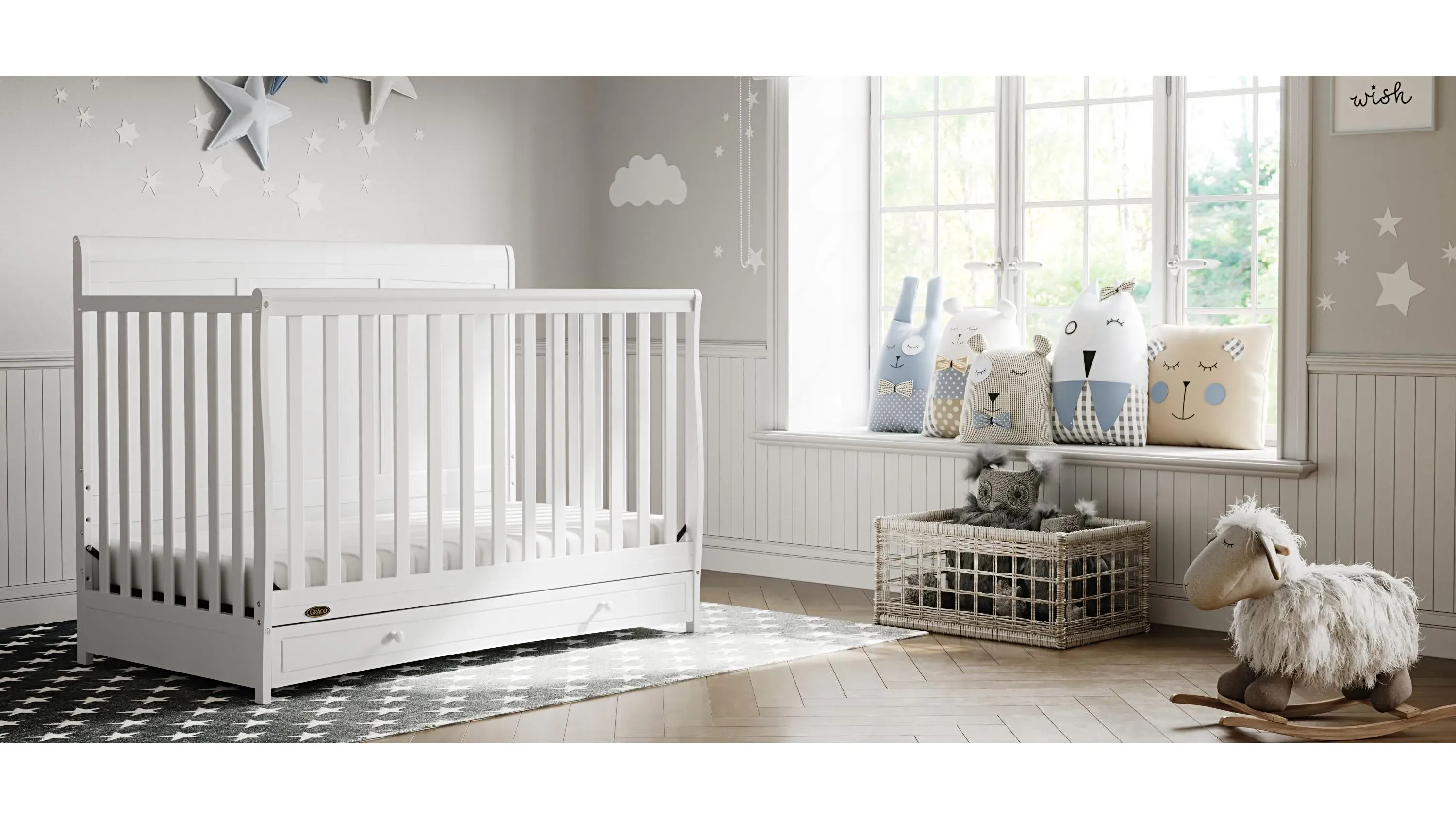 Graco Asheville 4-in-1 Convertible Crib with Drawer