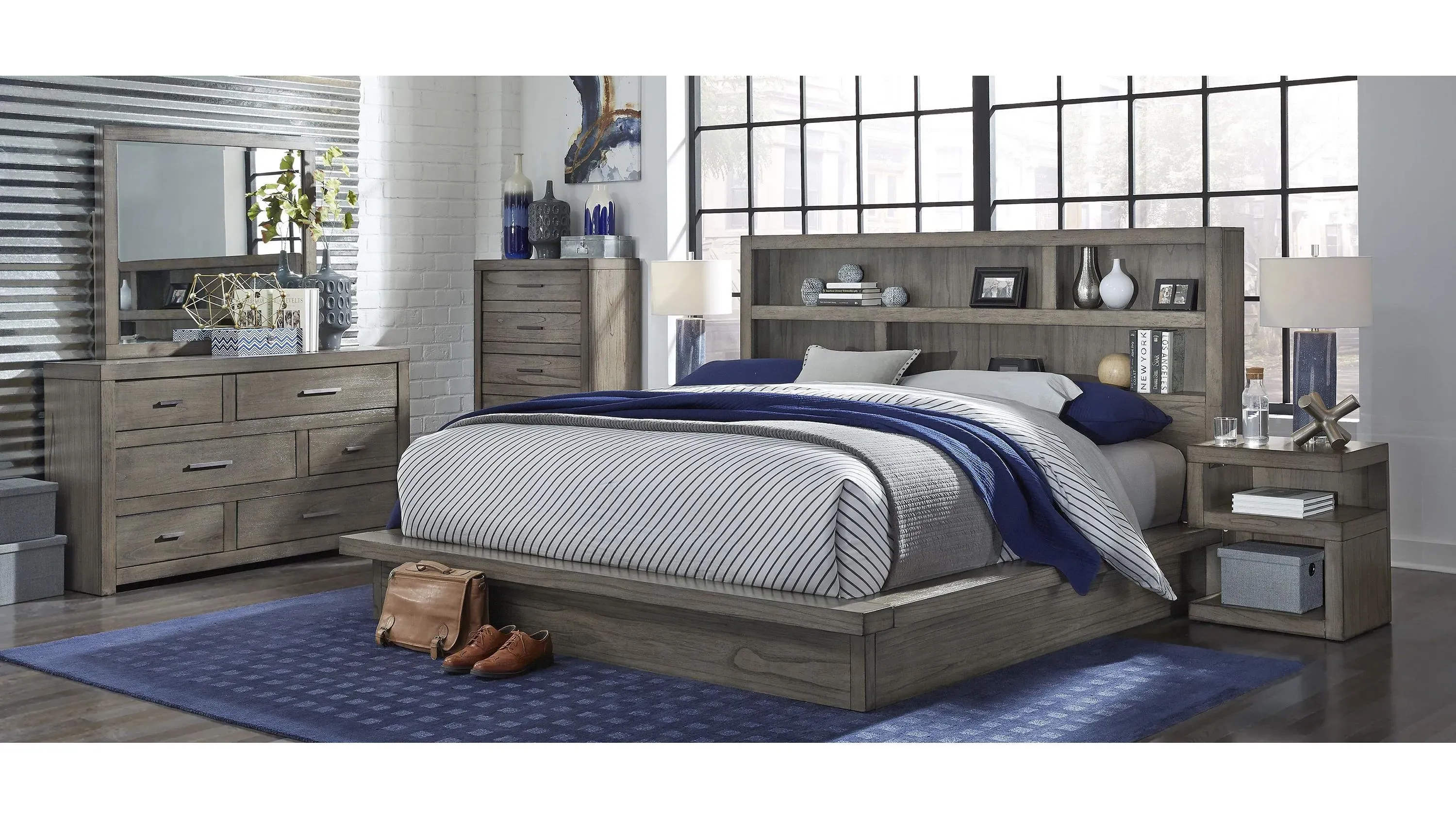 Modern Loft Queen Platform Bed