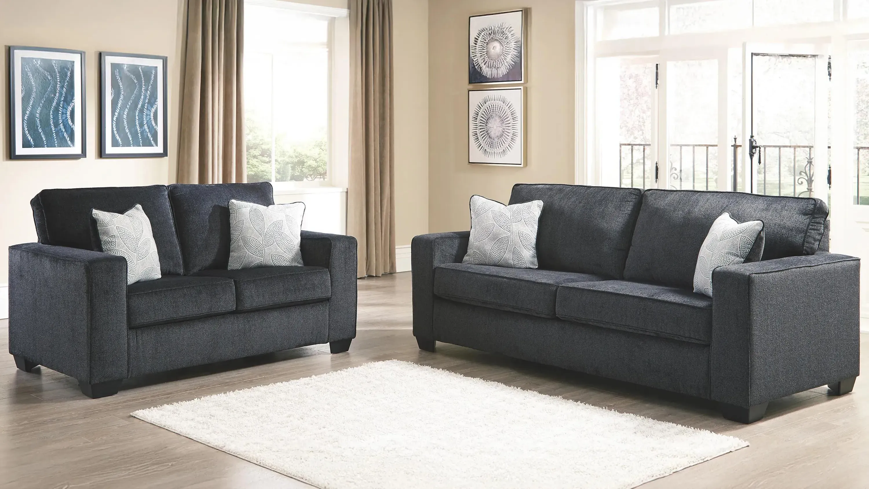 Adelson 2 pc. Sofa and Loveseat Set Raymour Flanigan