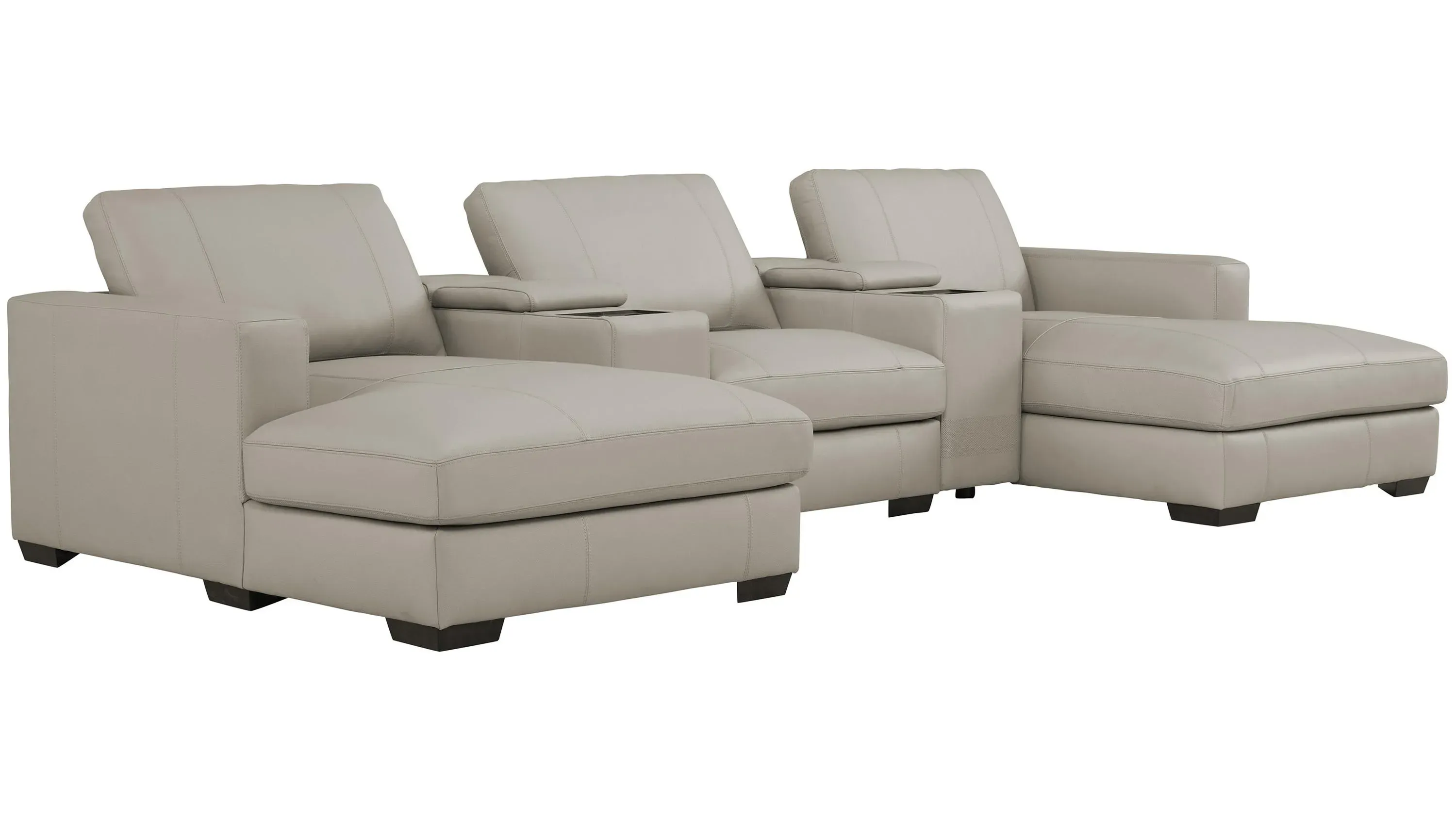 Oaklynn Leather 5-pc. Sectional | Raymour & Flanigan