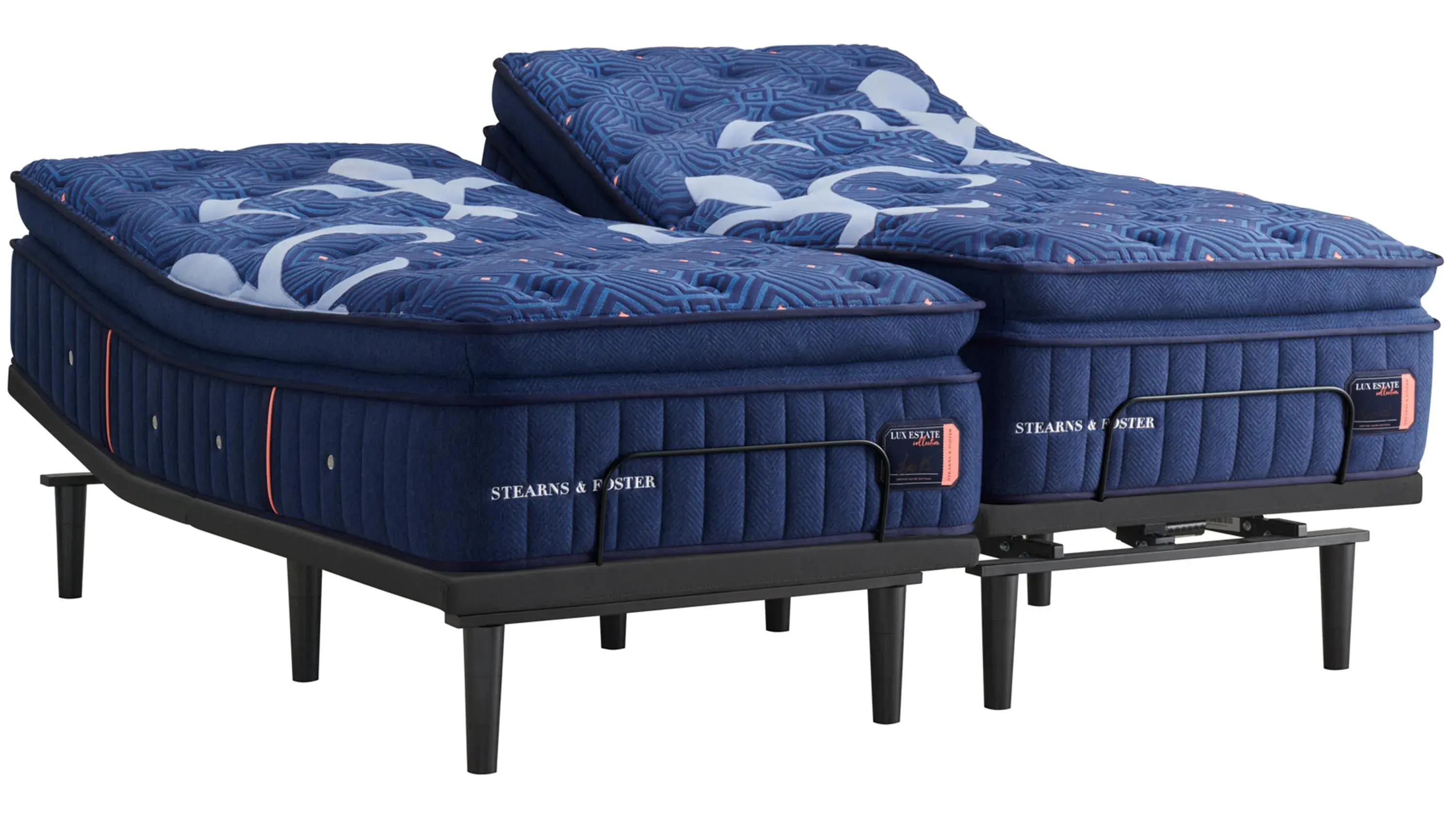 Stearns & Foster Lux Estate Elite Medium Pillowtop Split Cal King Mattress Set - Thumbnail 2