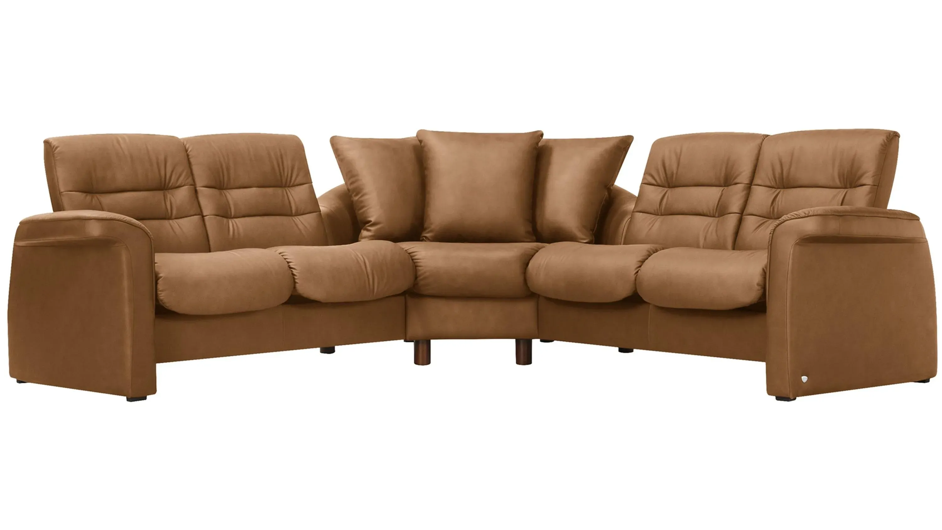 Stressless Sapphire Leather Reclining Sectional Sofa