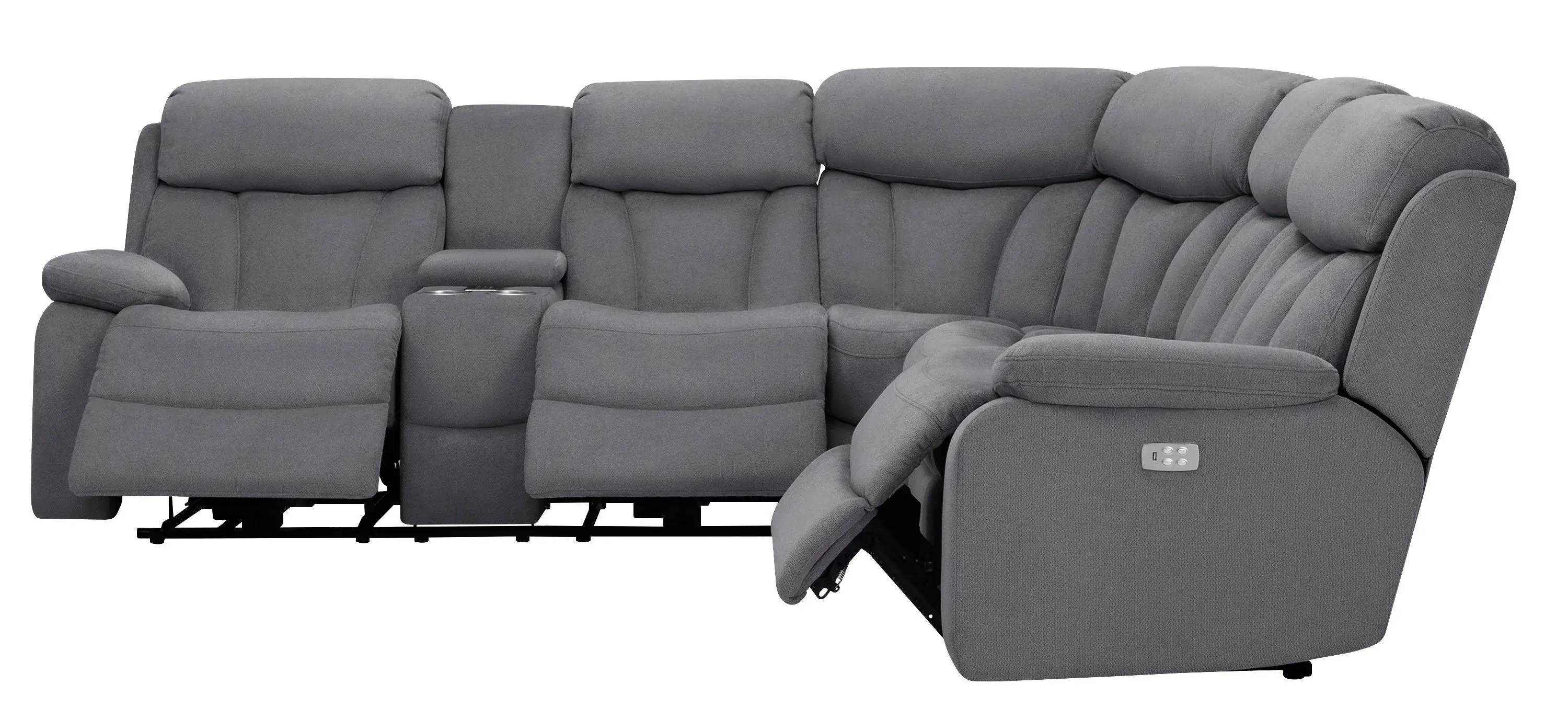 Reclining sectional sofa with massage and heat best sale