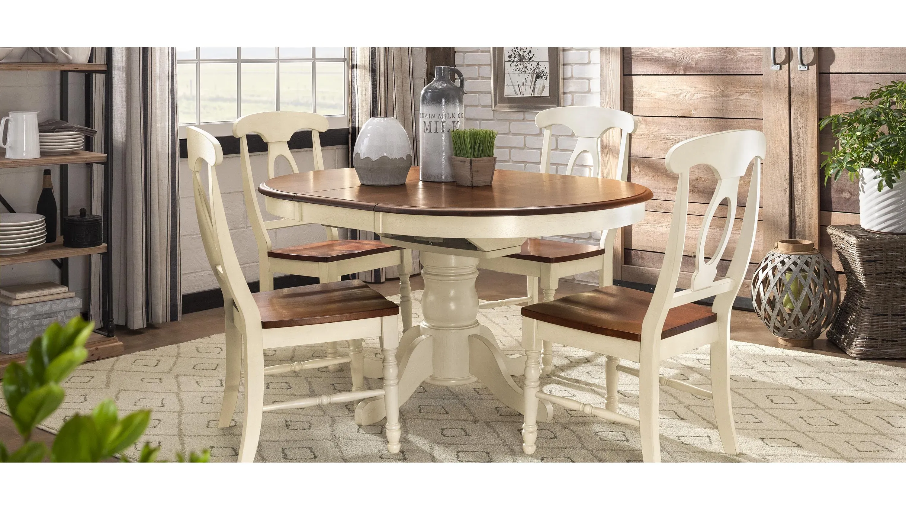 Kenton Adjustable-Height Dining Table w/ Leaf | Raymour