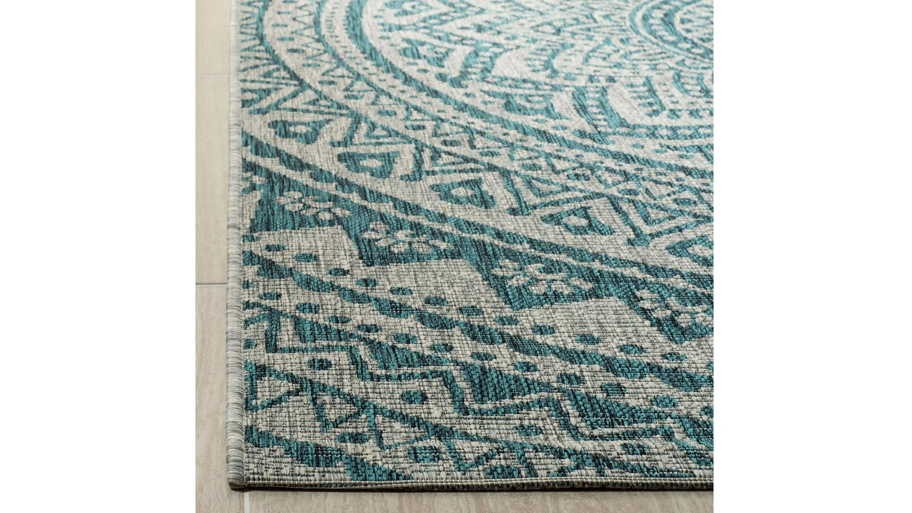Courtyard Mandala Indoor/Outdoor Area Rug