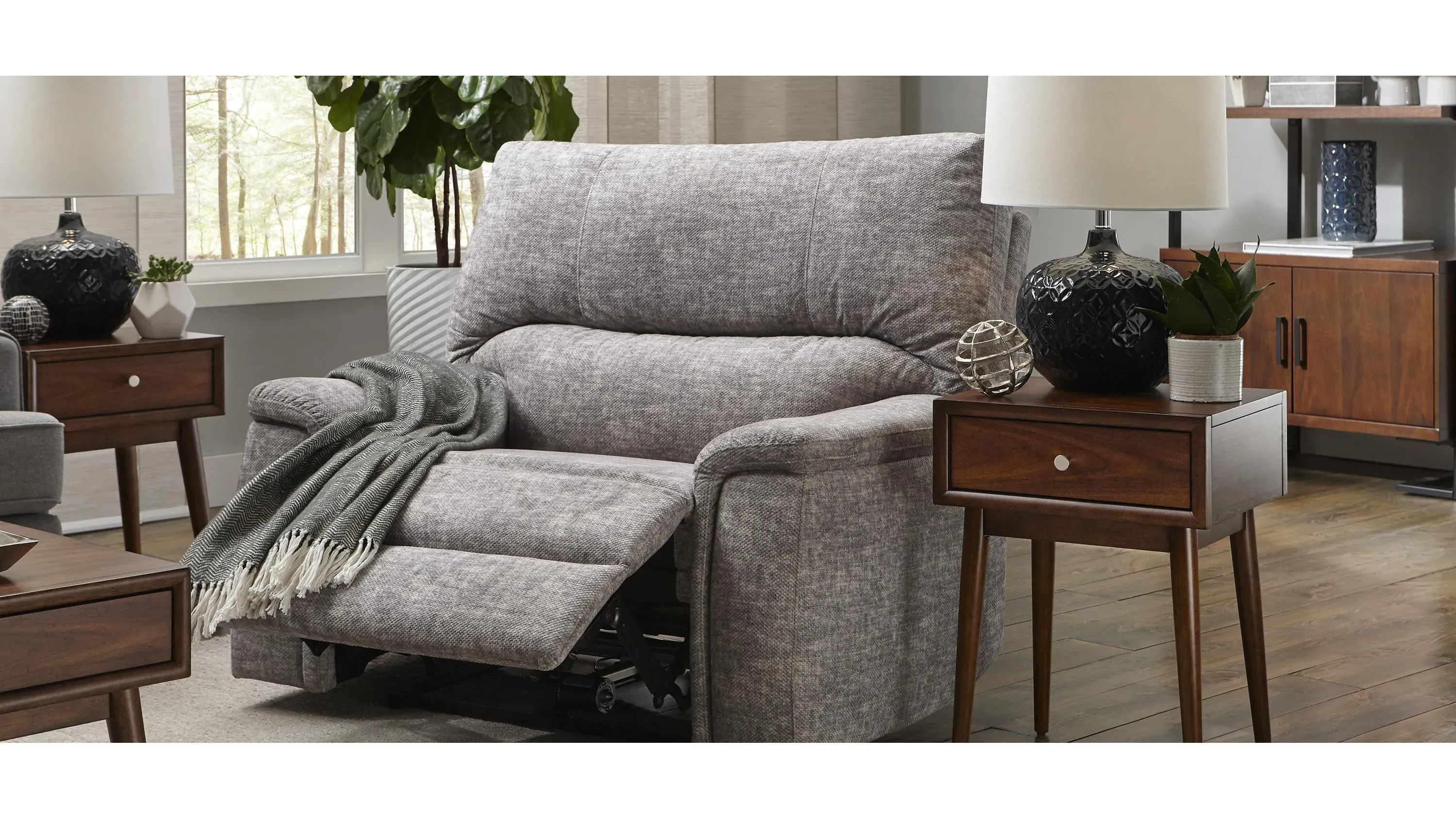 Zeke Chenille Wallaway Power Recliner Raymour Flanigan