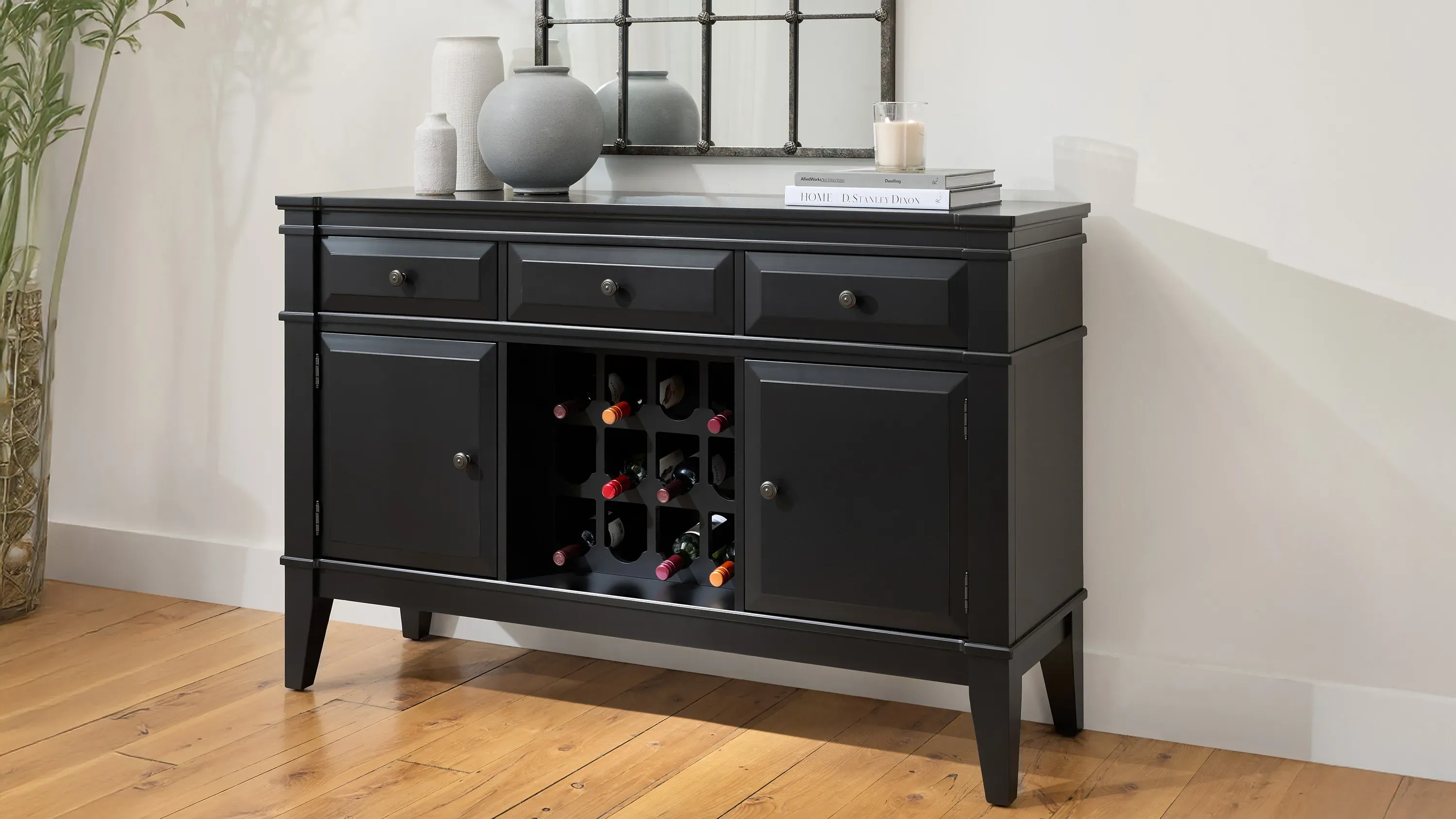 Halden Server w/ Wine Storage
