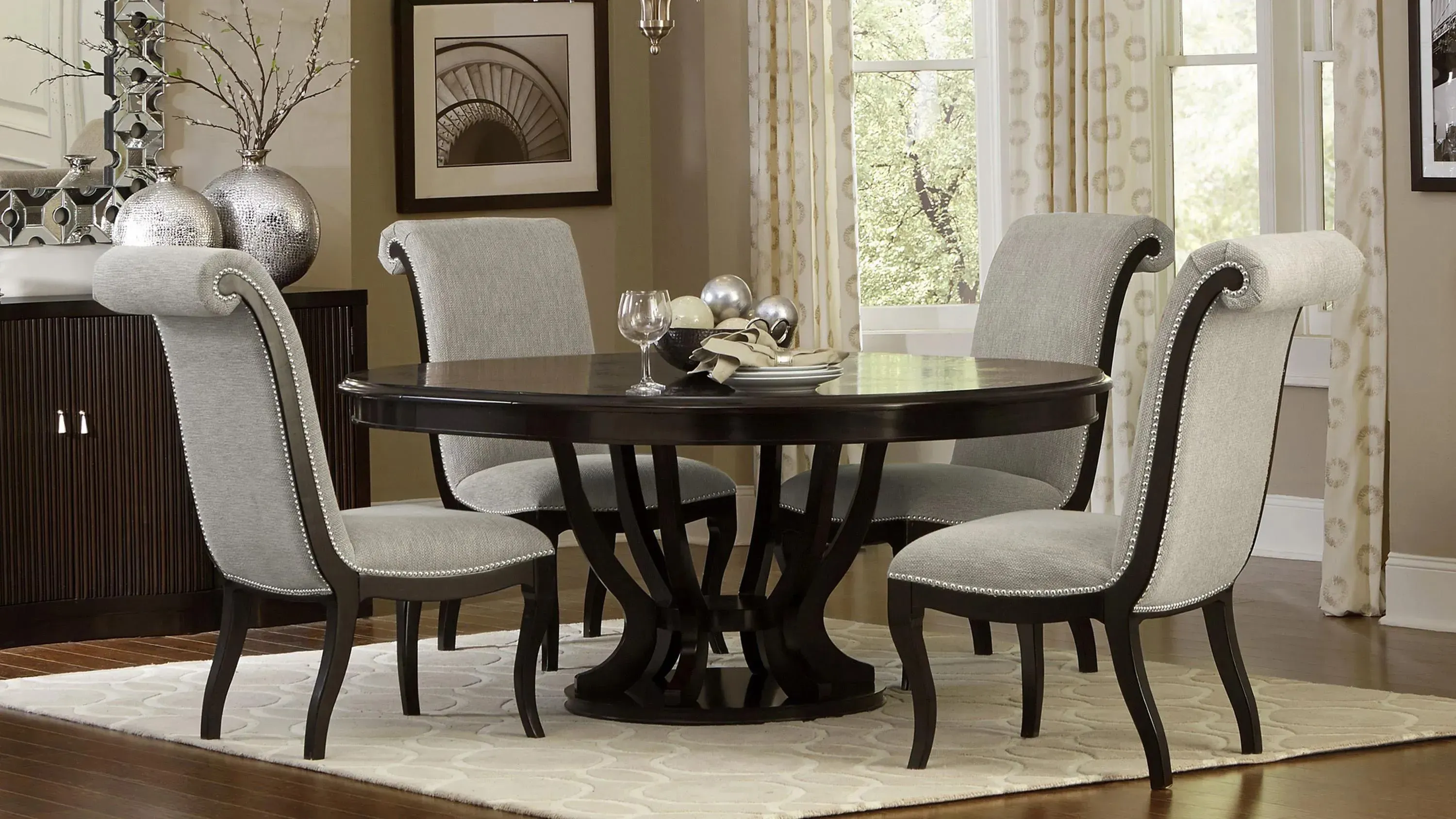 Ferris 5 pc. Dining Set Brown Dining Set Raymour Flanigan Raymour Flanigan