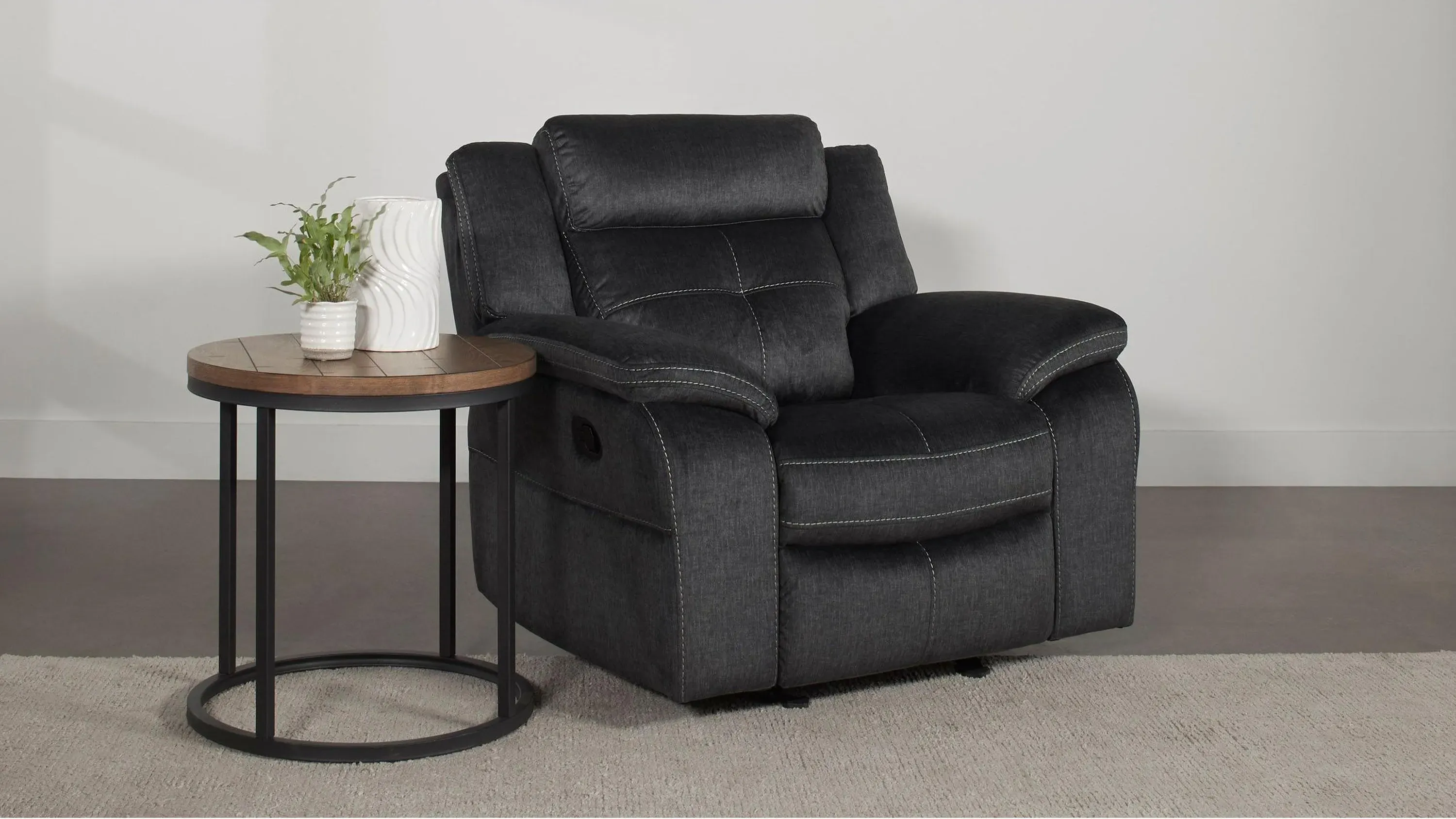 Lugano Microfiber Glider Rocker Recliner | Raymour & Flanigan