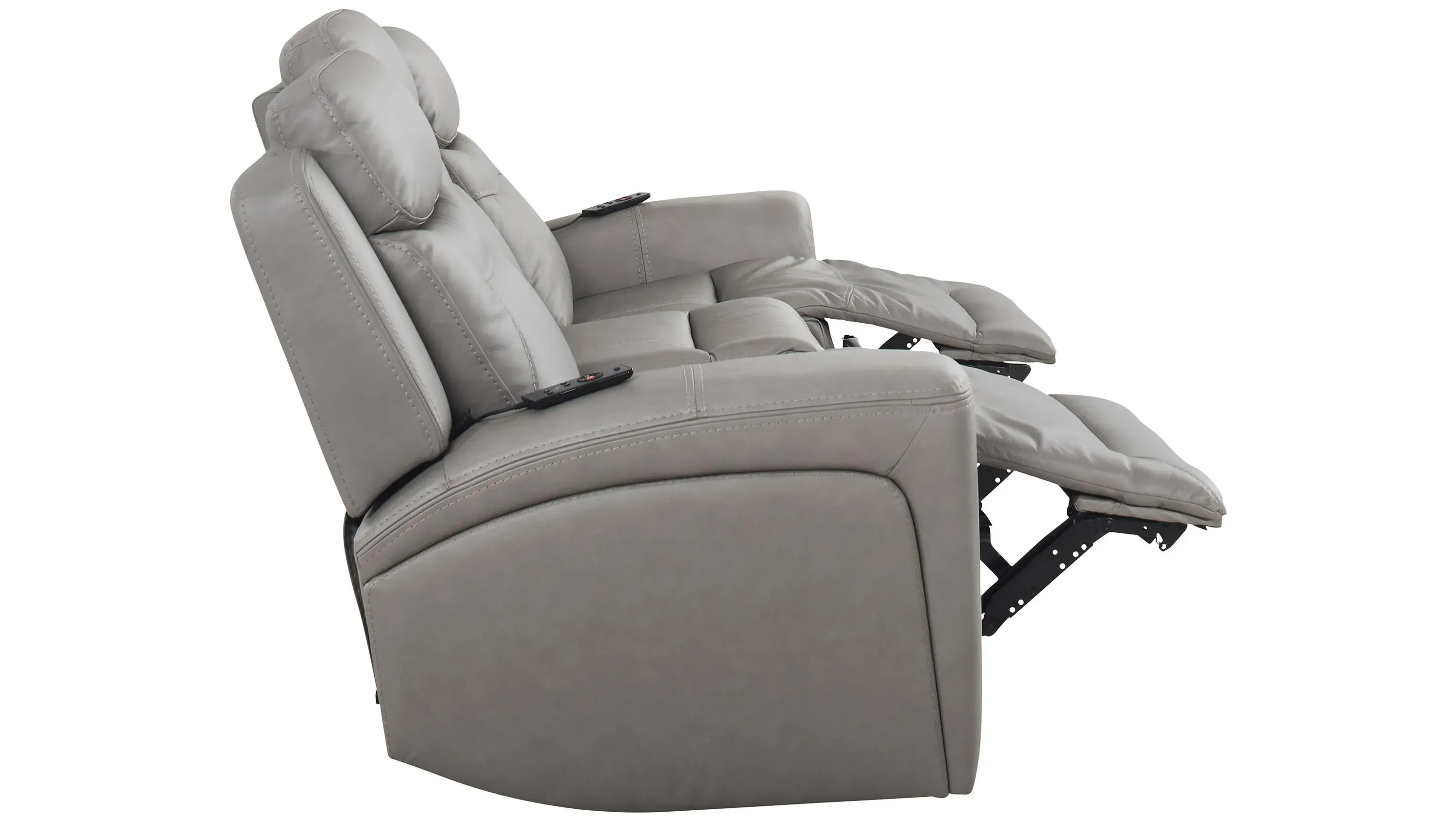 Morgenthal Power Sofa w/Power Headrest, Lumbar, Heat and Massage
