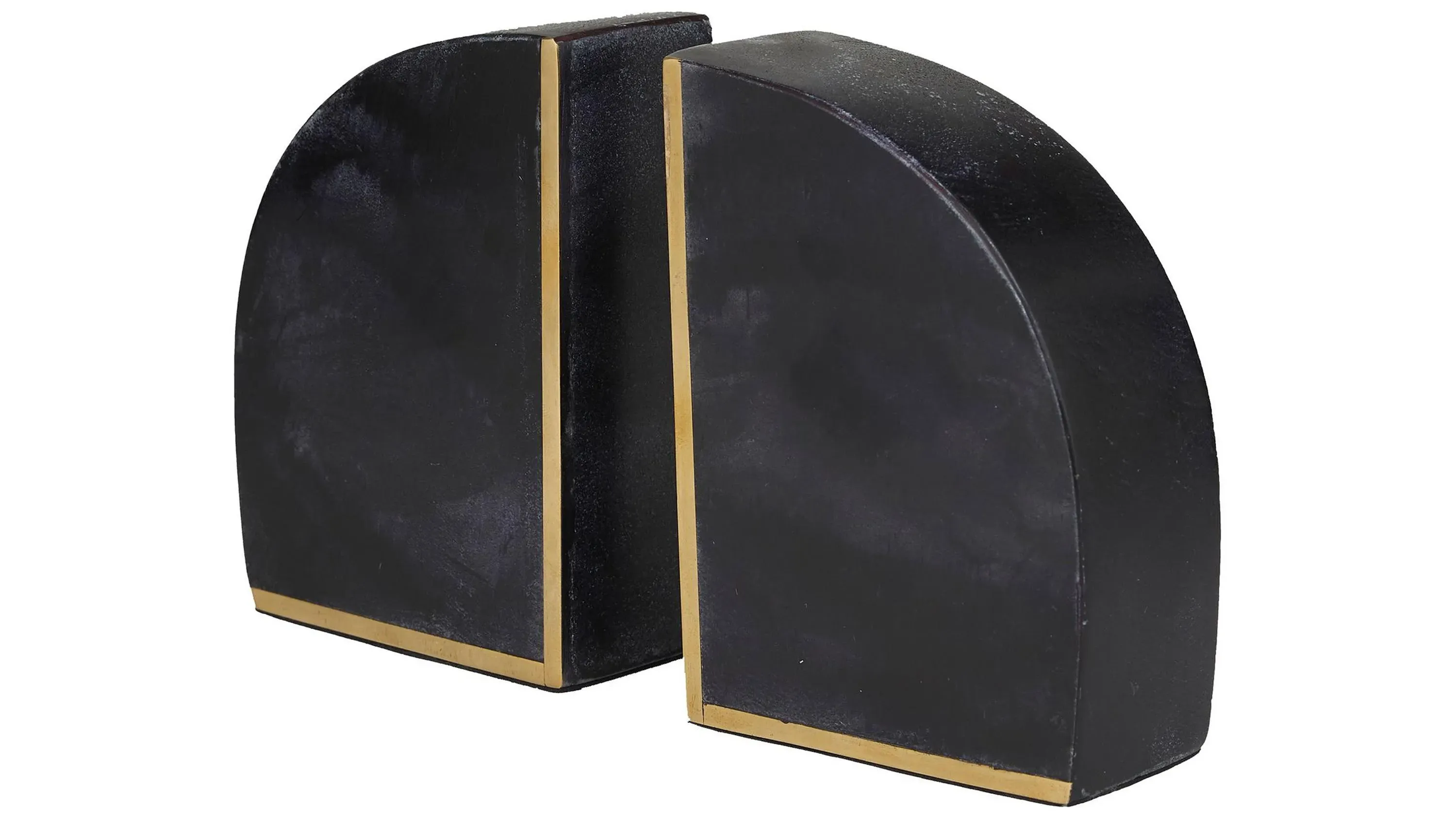 Ivy Collection Geometric Shaped Bookends Set