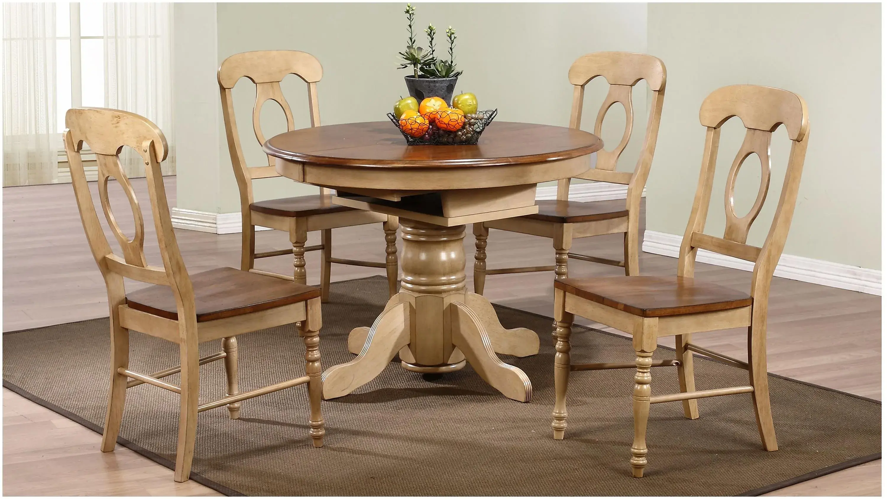 Brook Round Dining Table w/ Leaf - Thumbnail 4