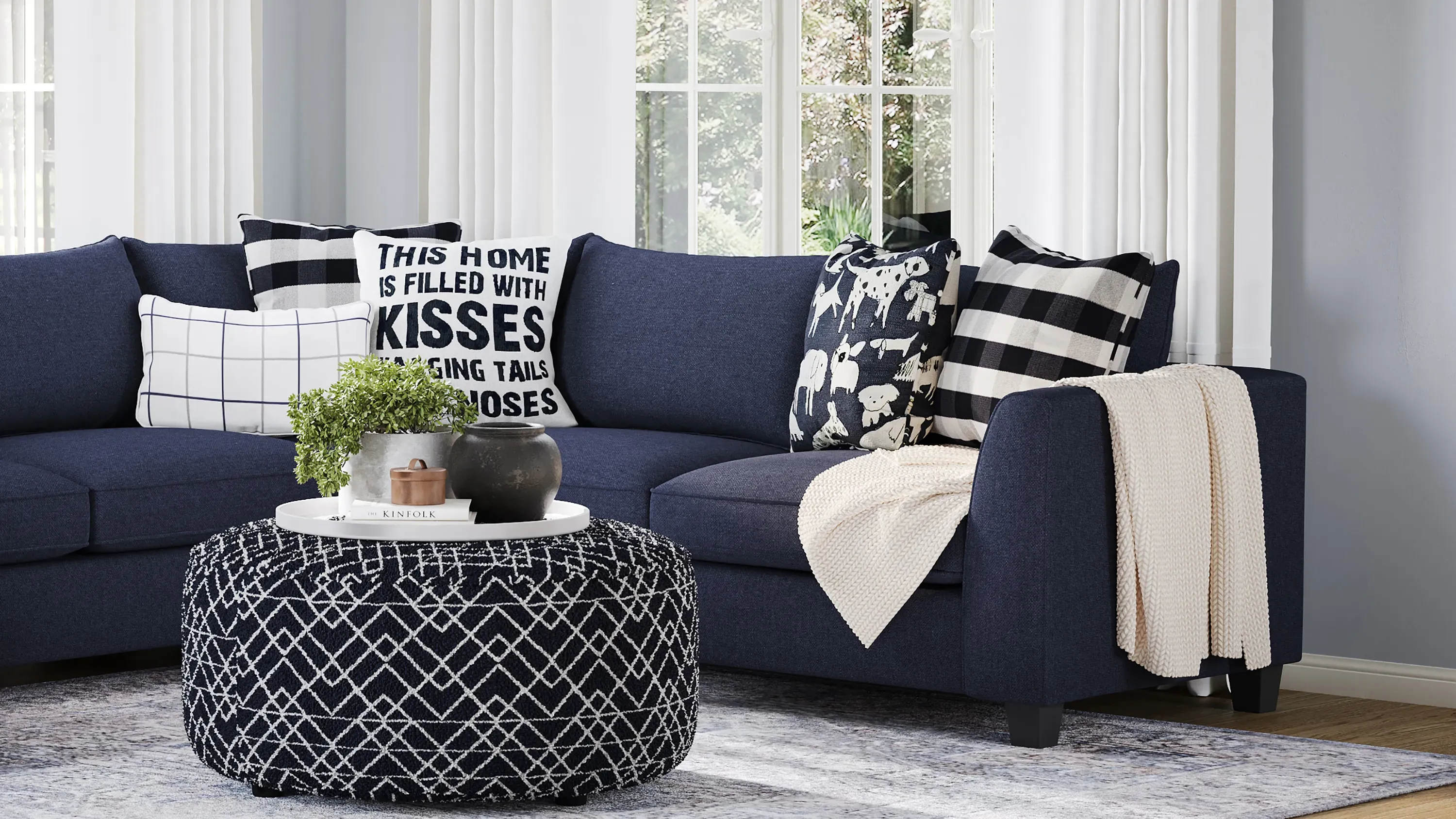Daine 4-pc. Sectional Sofa | Raymour & Flanigan