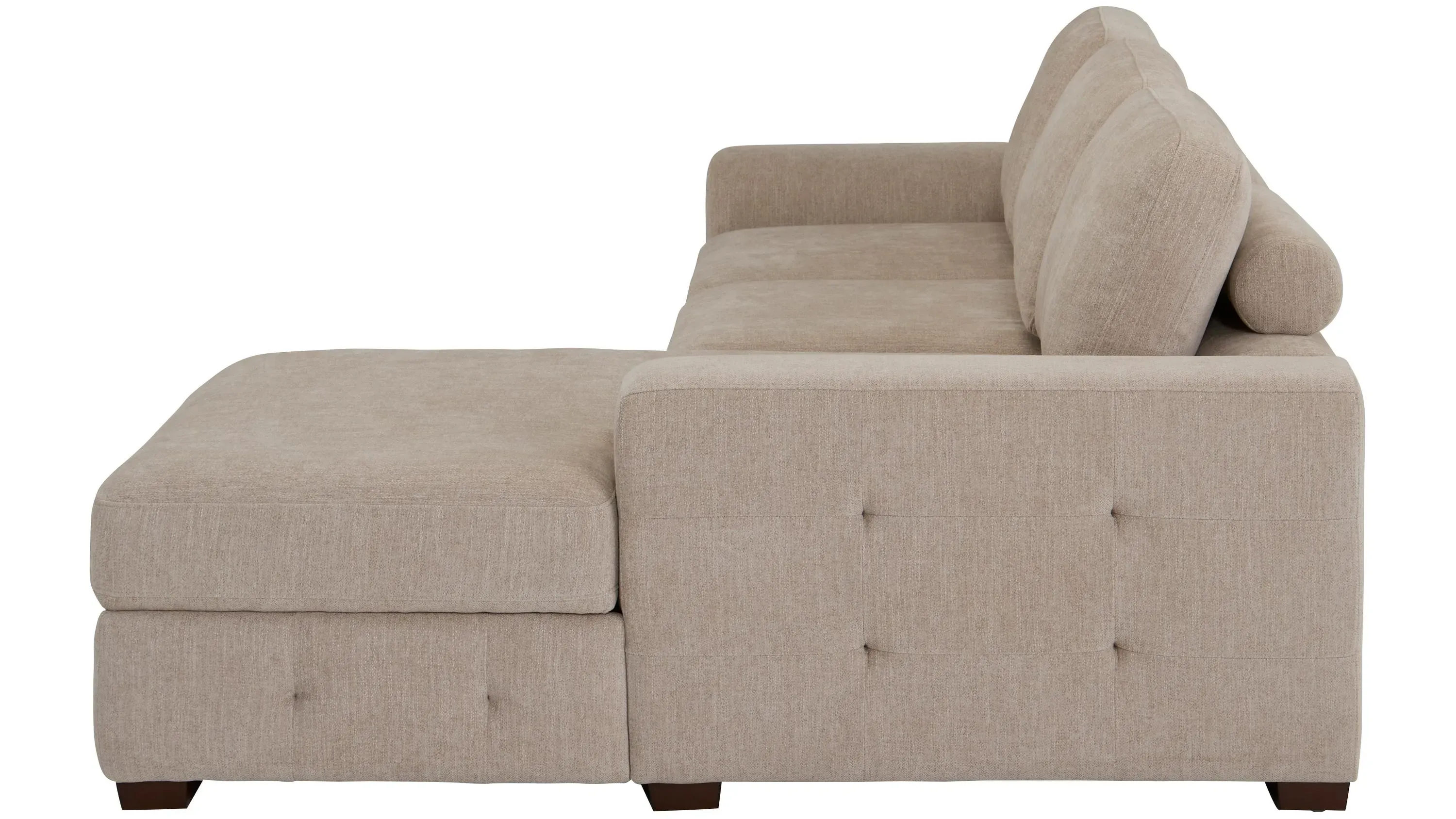 Dolman Left Arm Facing Chaise with Storage | Raymour & Flanigan