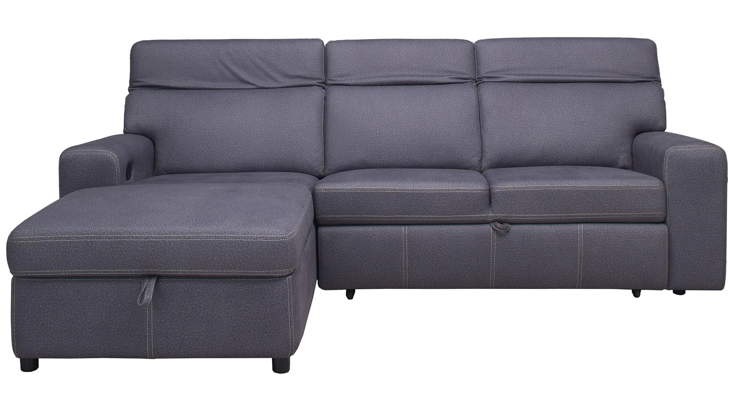 Aspen 2-pc. Left Arm Facing Sofa Chaise w/ Pop-Up Sleeper and Ratchet Headrest