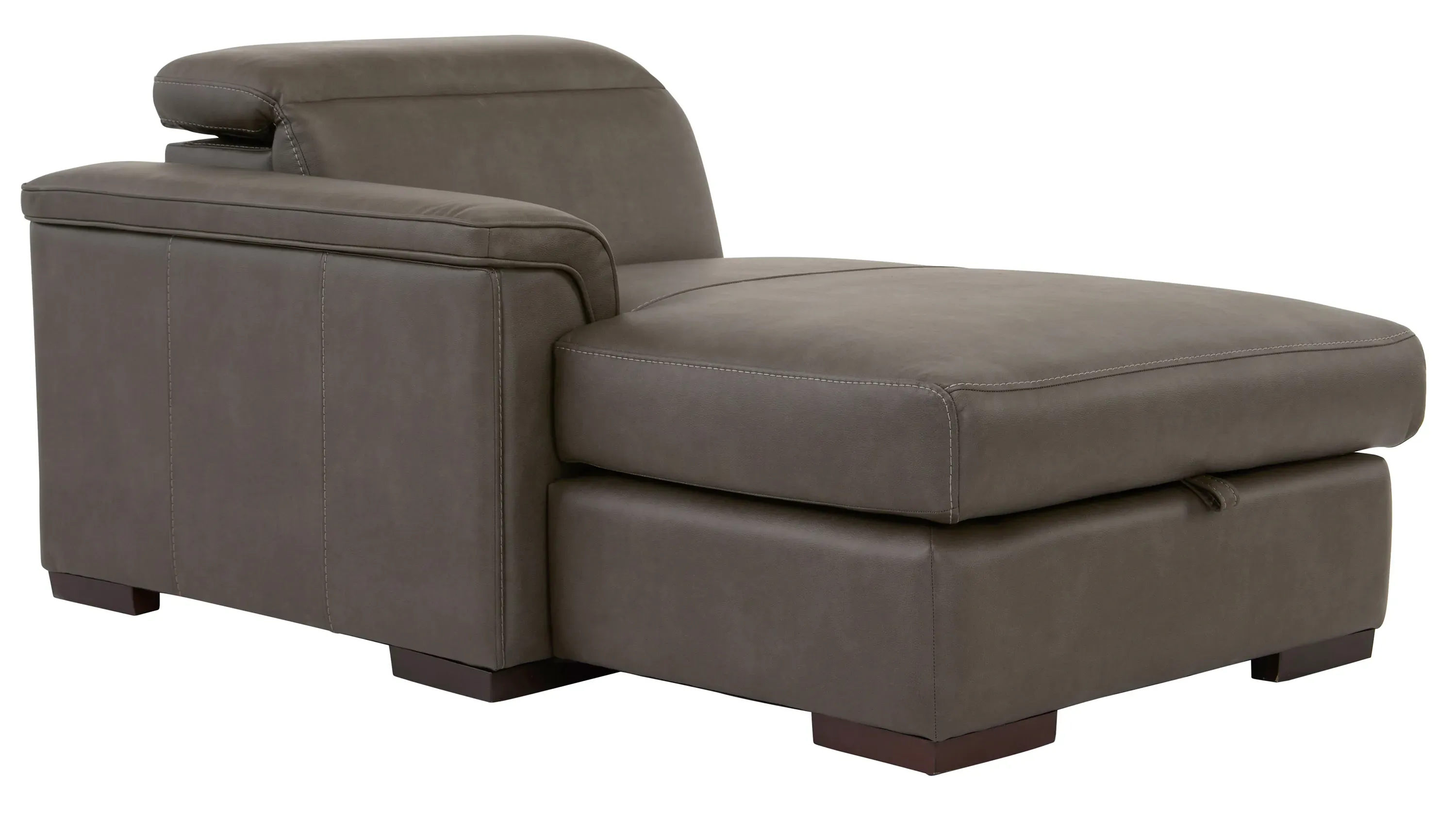 Orion Left Arm Facing Storage Chaise w/ Speaker Headrest | Raymour