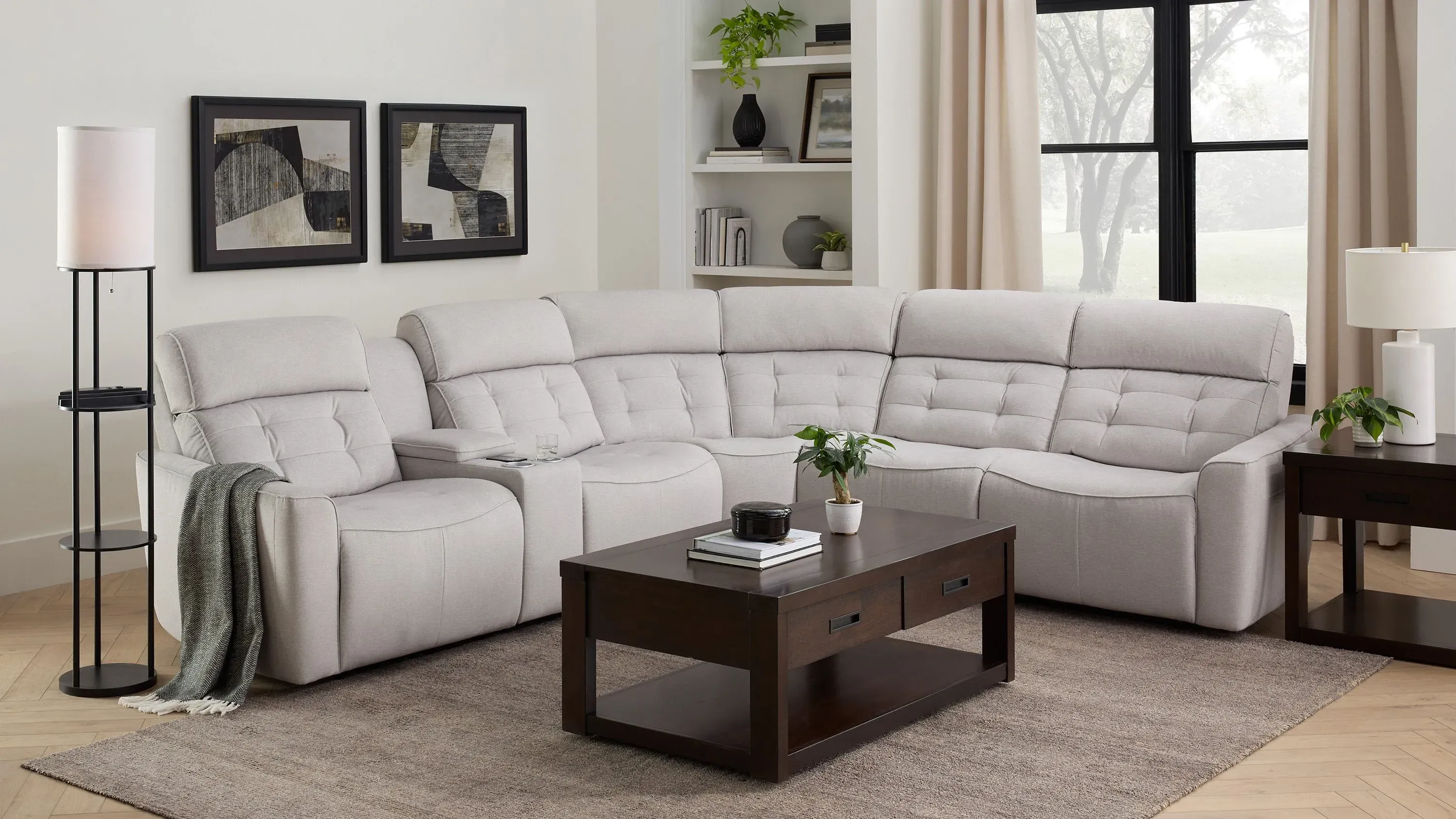 Hanlin 3-pc. Power Sectional | Raymour & Flanigan