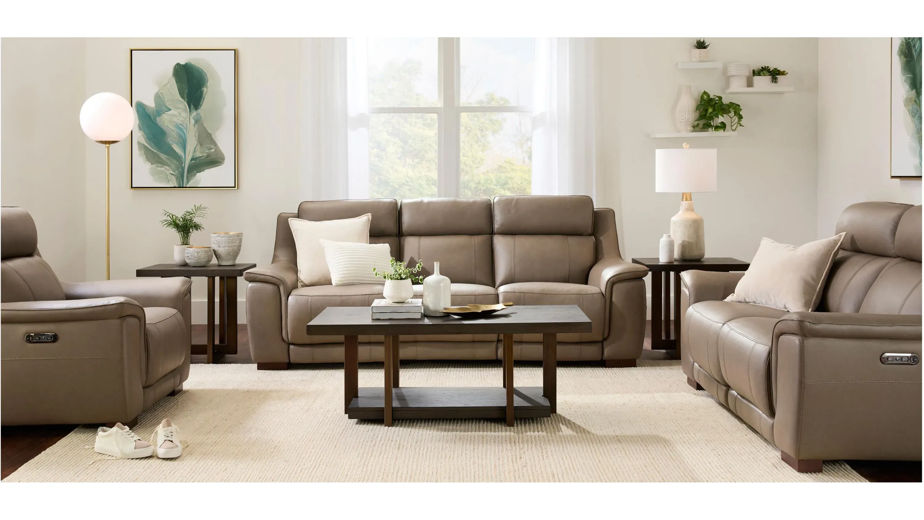 MFS ラババンセット Griffith Power Loveseat w/ Power Headrest | Raymour & Flanigan
