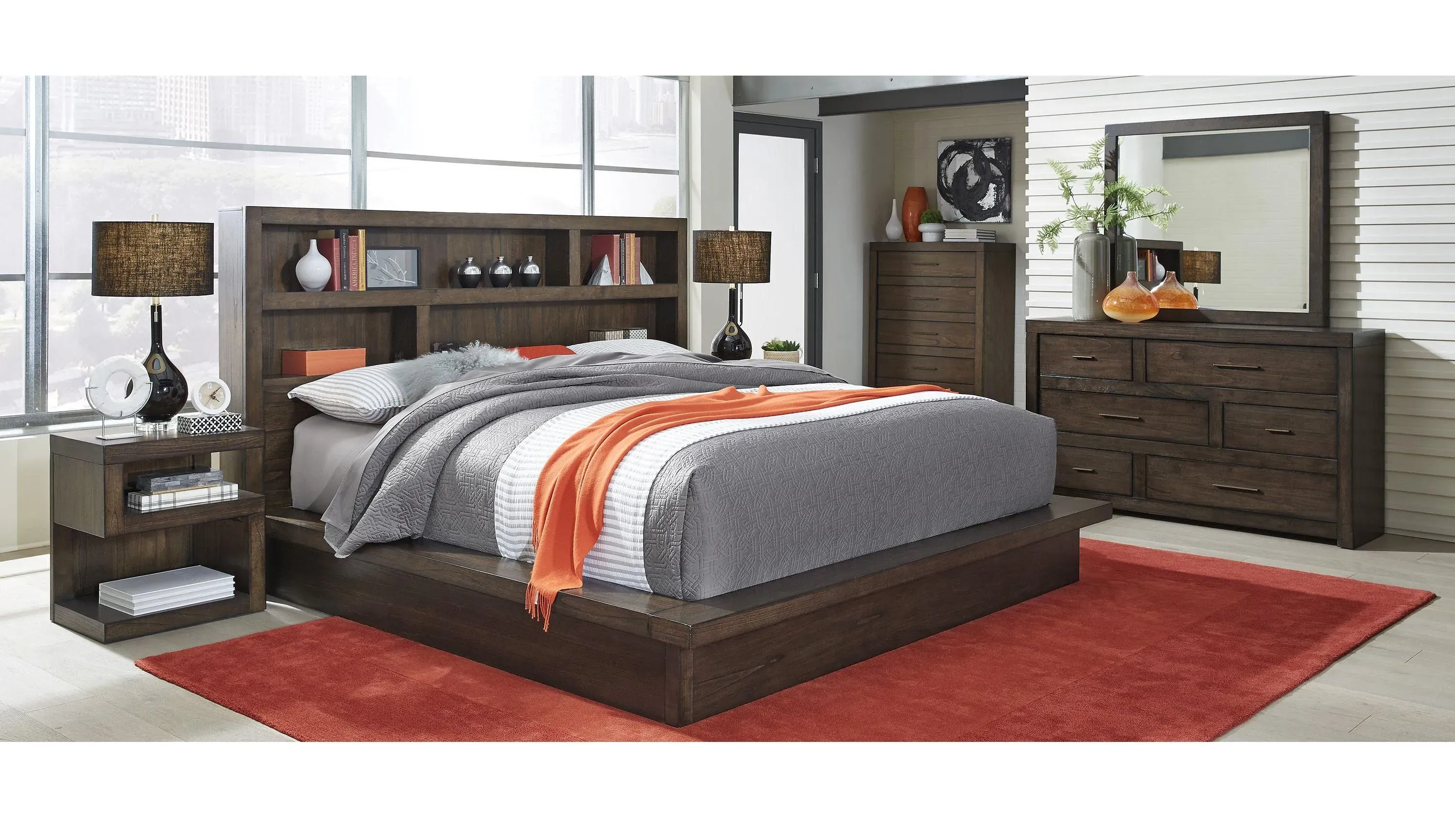 Modern Loft King Platform Bed