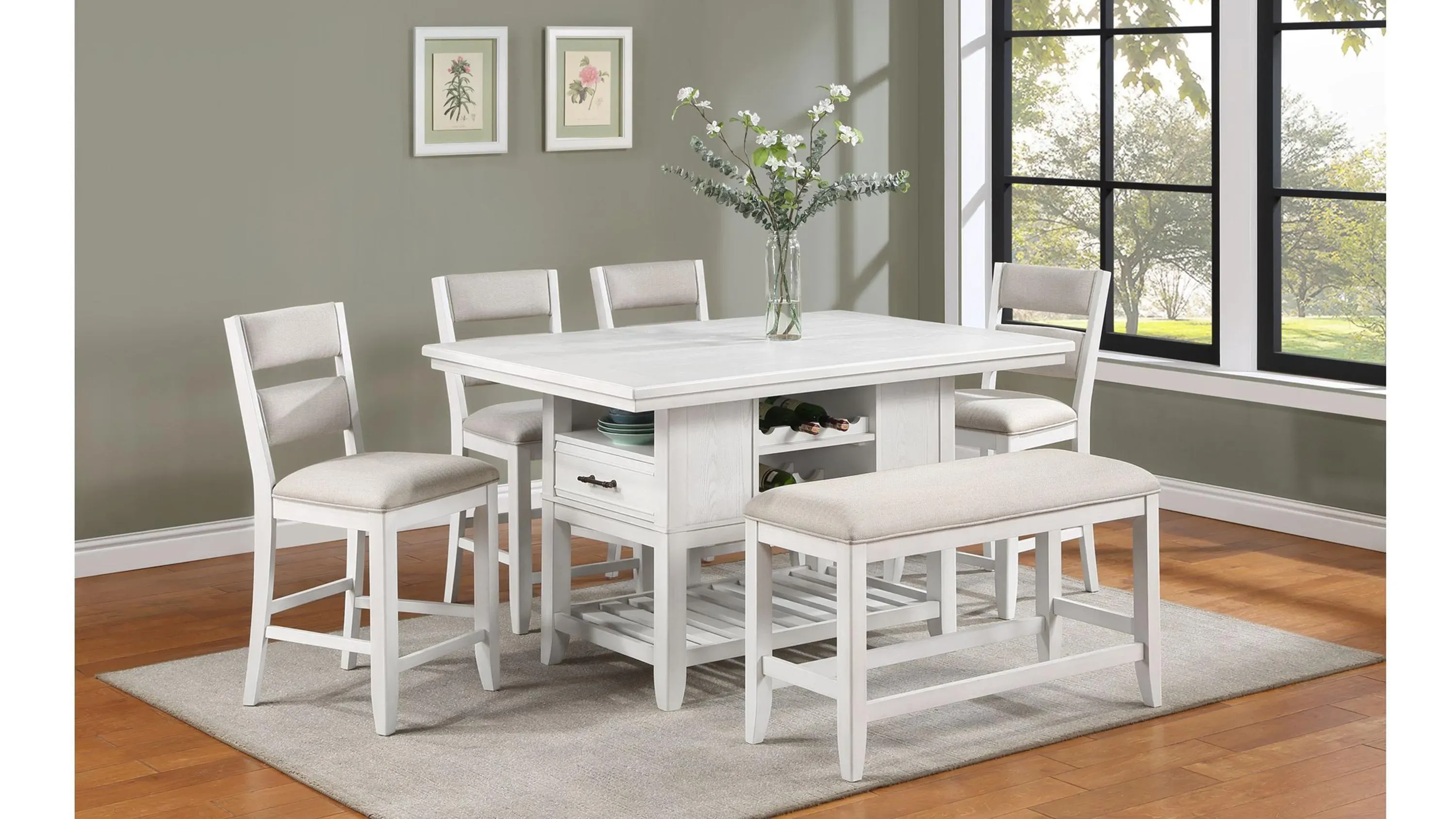 【わわわ】テーブル BISTRO TARNY Wendy Counter Height Dining Set | Raymour & Flanigan