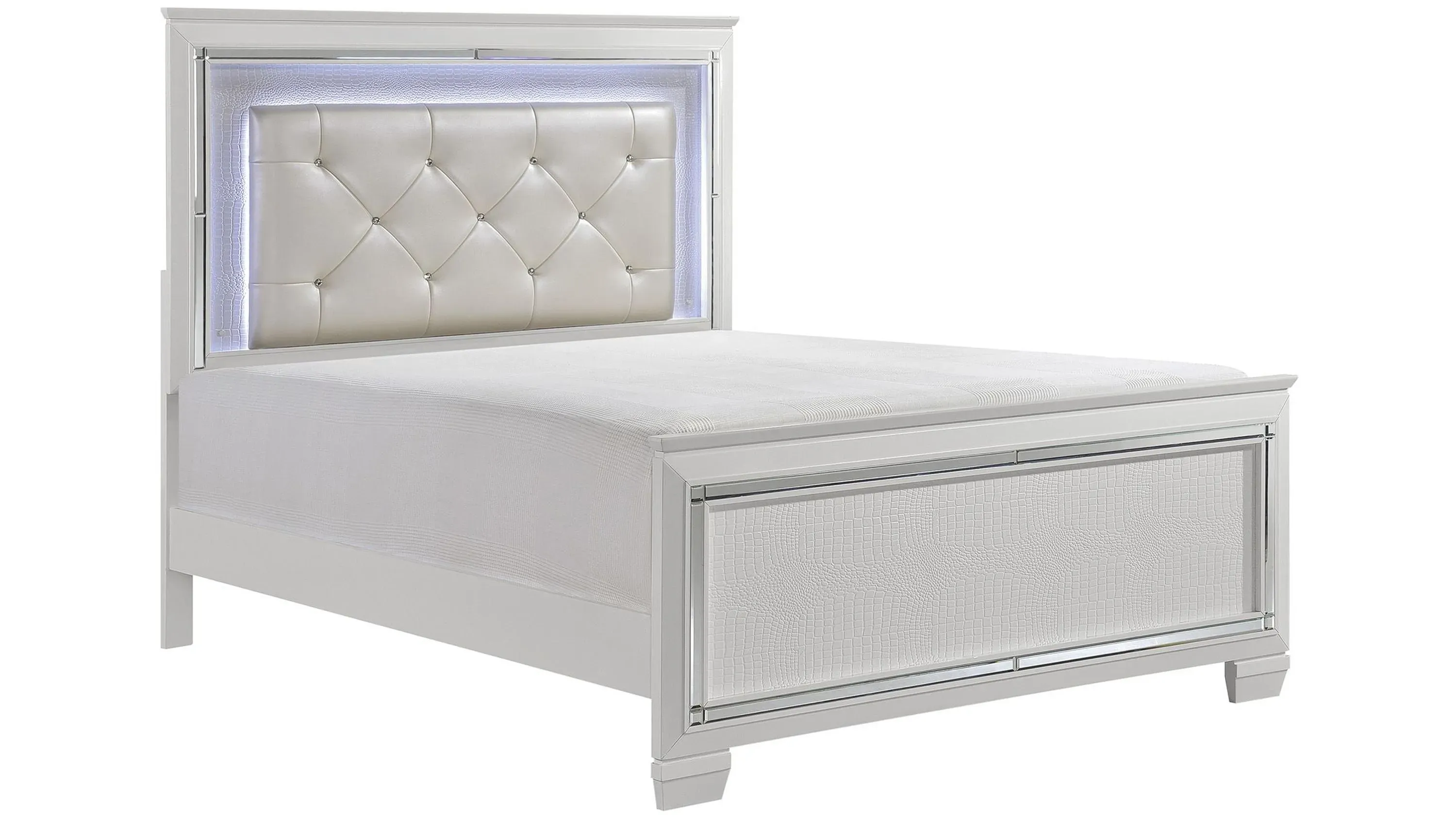 Brambley Queen Bed w/LED Lights | Raymour & Flanigan | Raymour