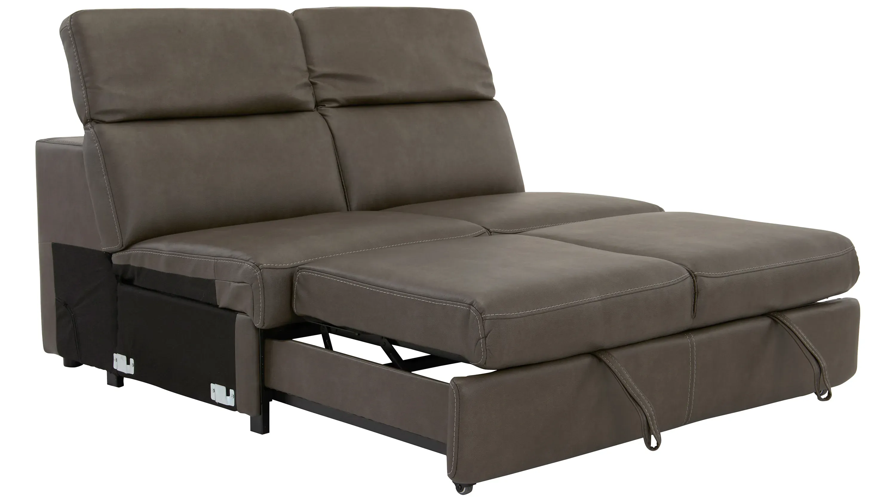 Orion Armless Loveseat w/Pop Up Sleeper and Speaker Headrest