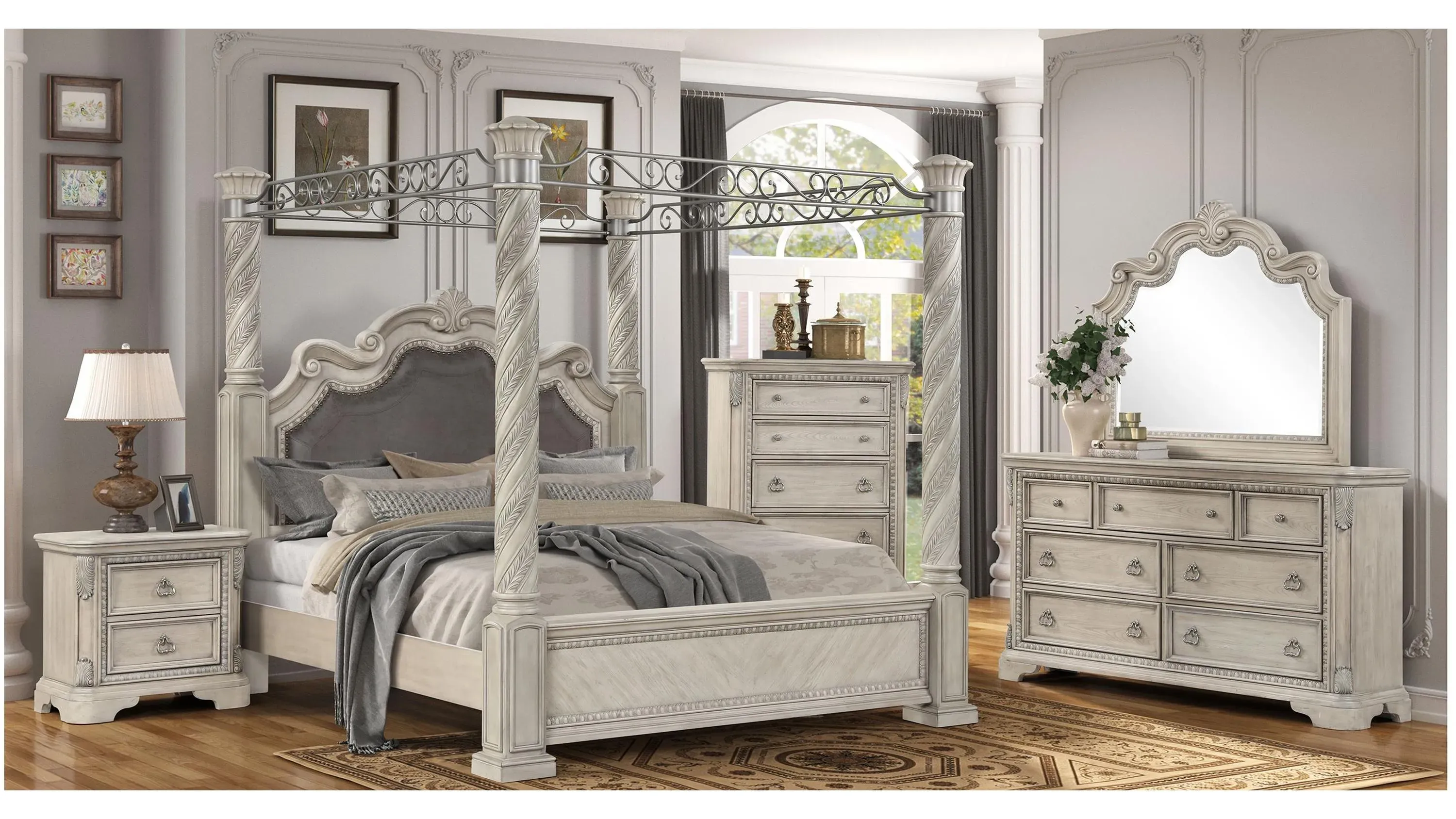 Coventry Panel Canopy Bed