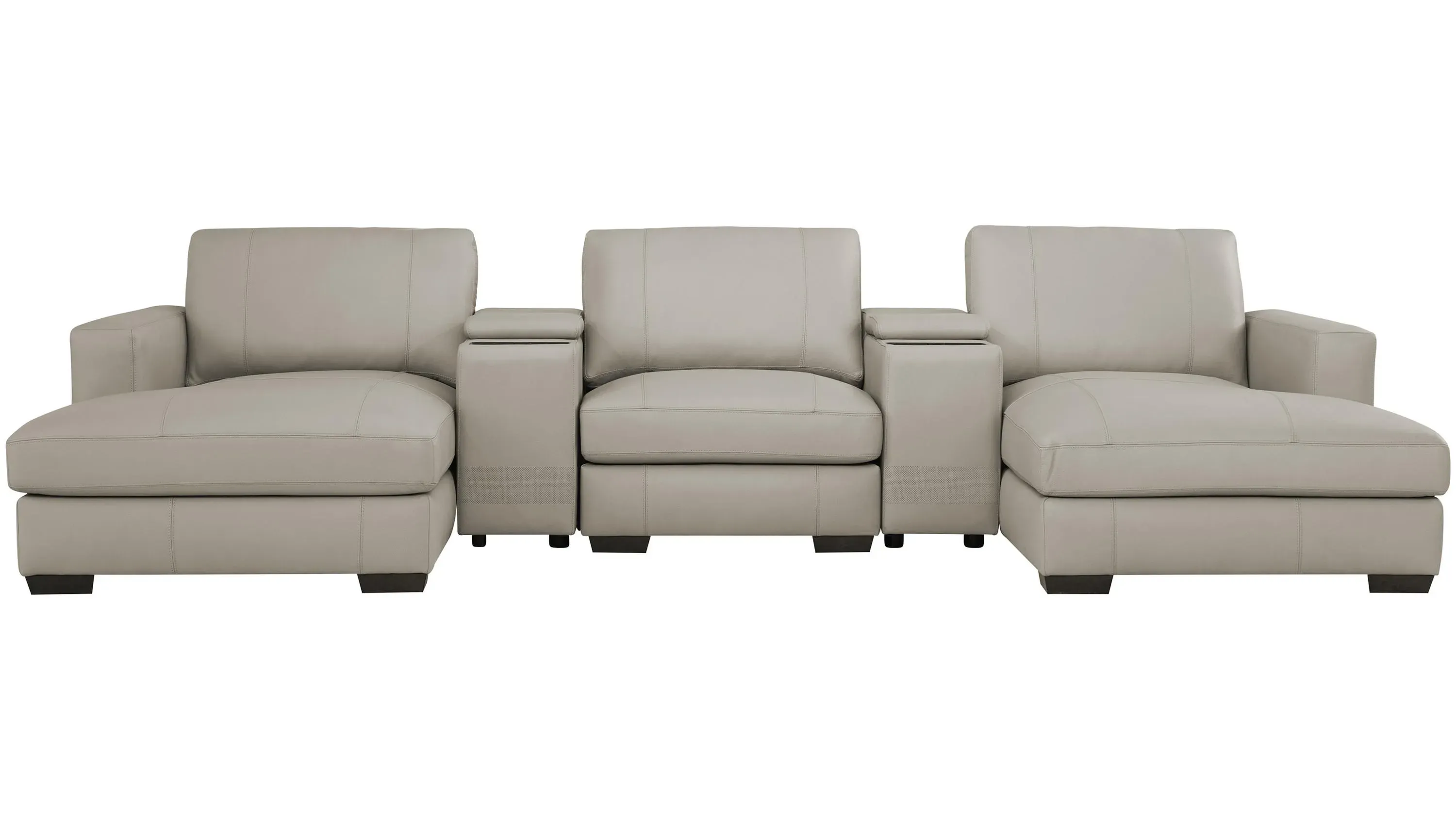 Oaklynn Leather 5-pc. Sectional | Raymour & Flanigan