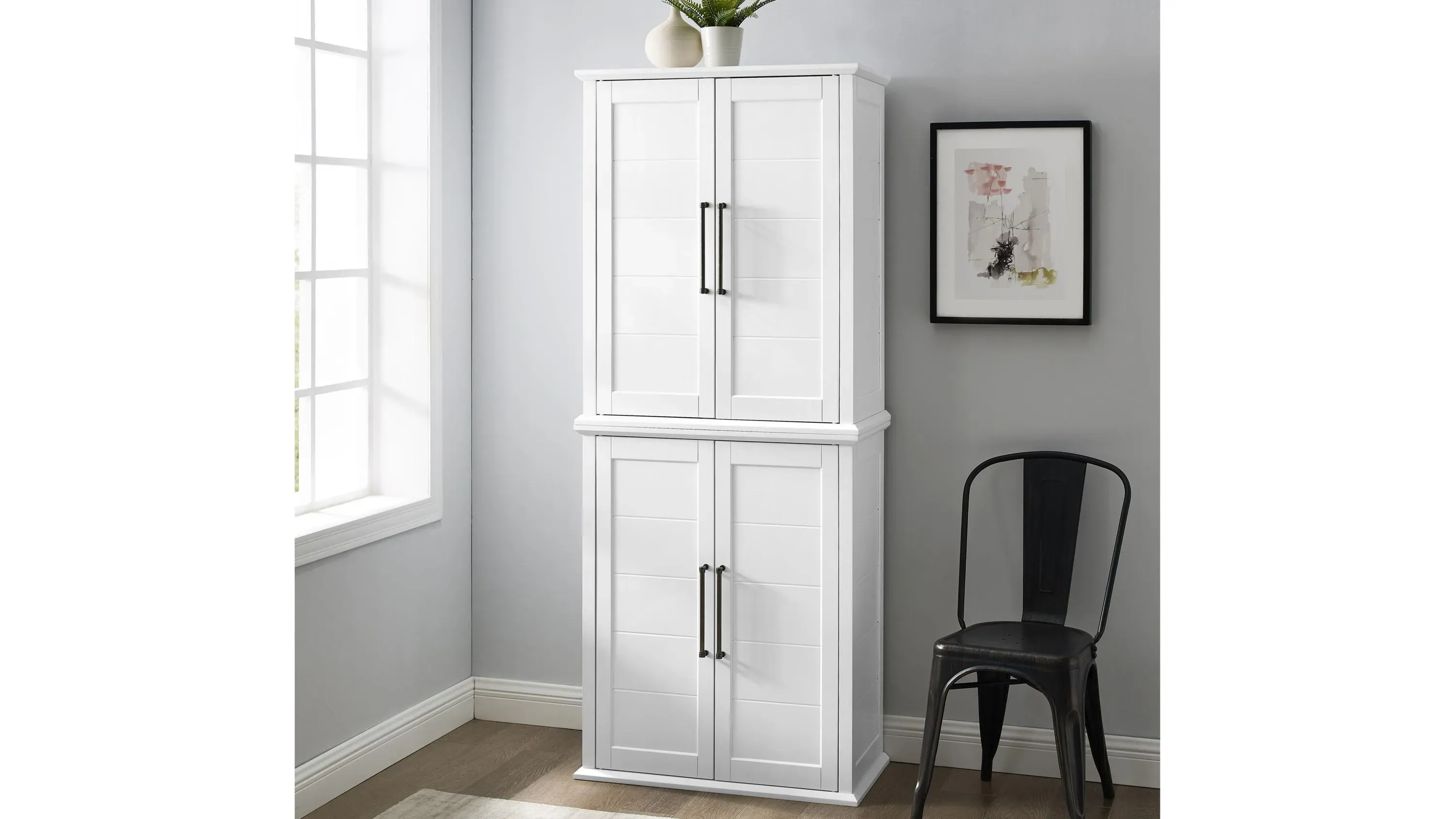 Bartlett Tall Storage Pantry 2-pc. | Raymour & Flanigan