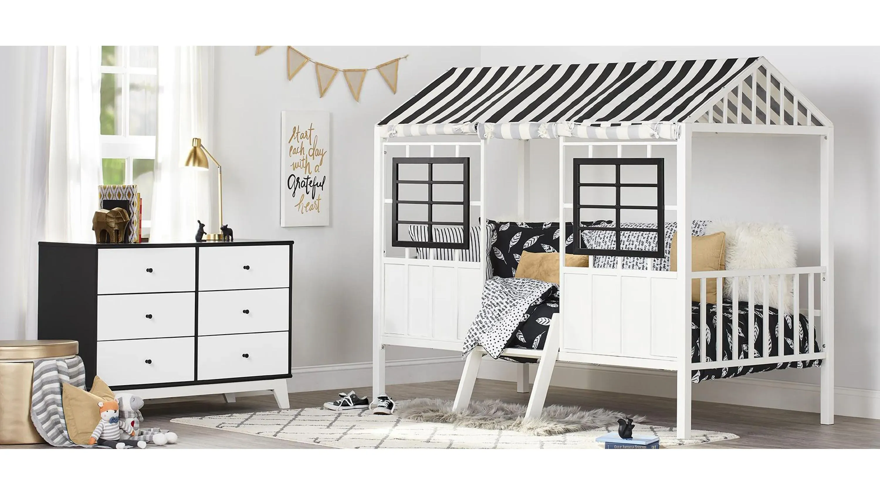 Little Seeds Rowan Valley Forest Loft Bed | Raymour & Flanigan