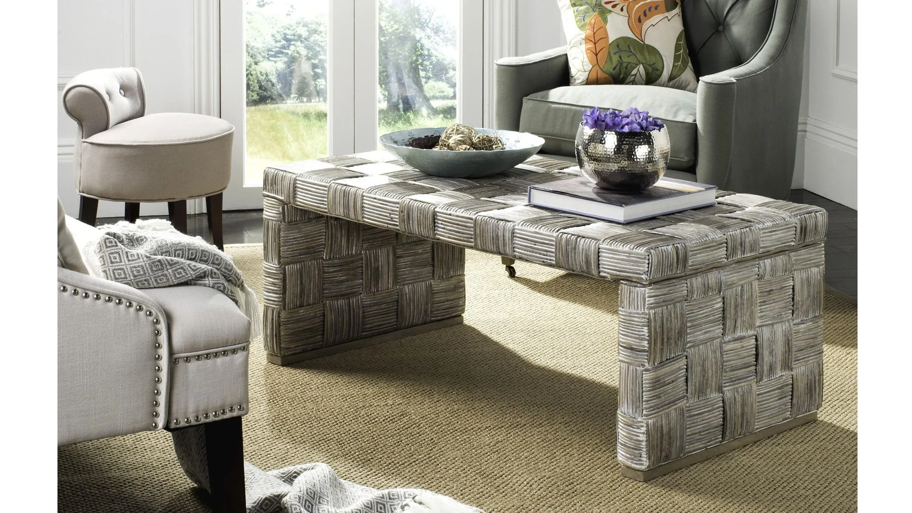 Cristina Rattan Coffee Table Raymour & Flanigan