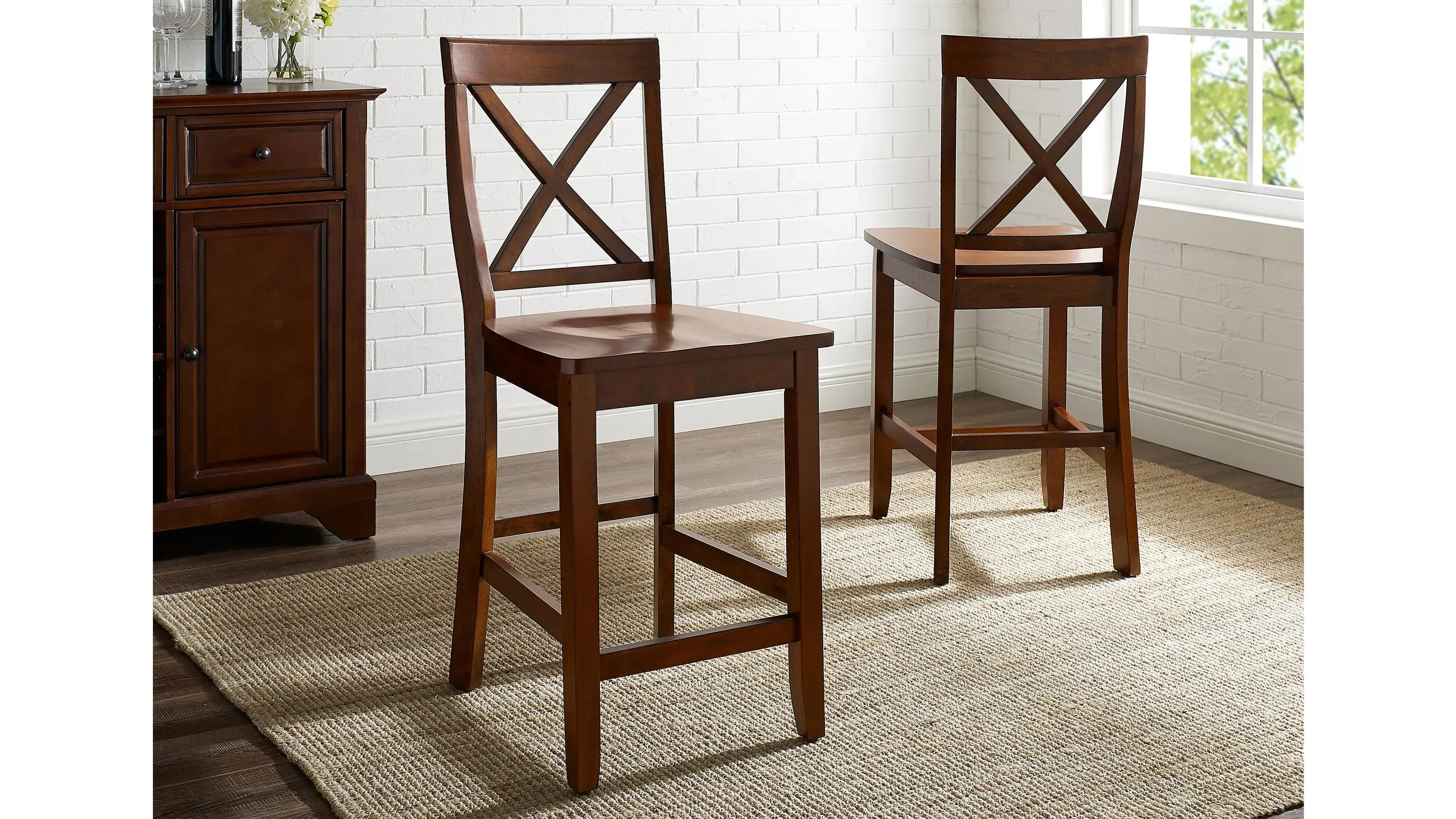 X-Back Counter Stool - Set of 2