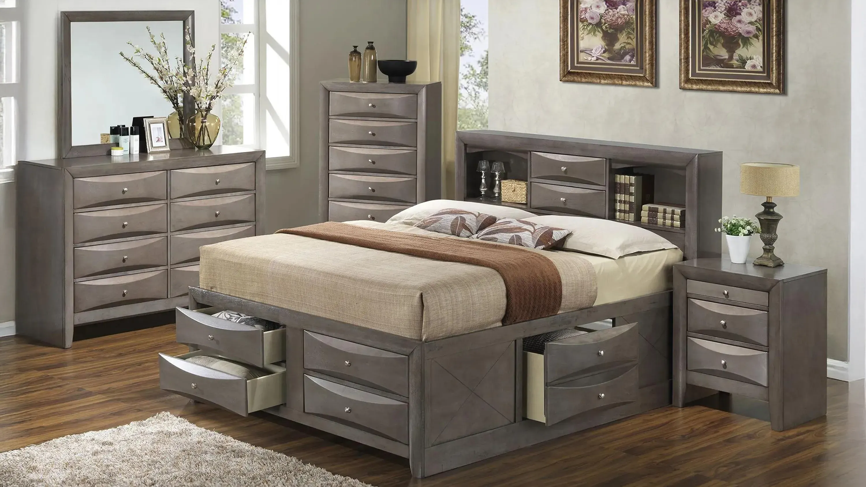 Marilla 4-pc. Captain's Bedroom Set