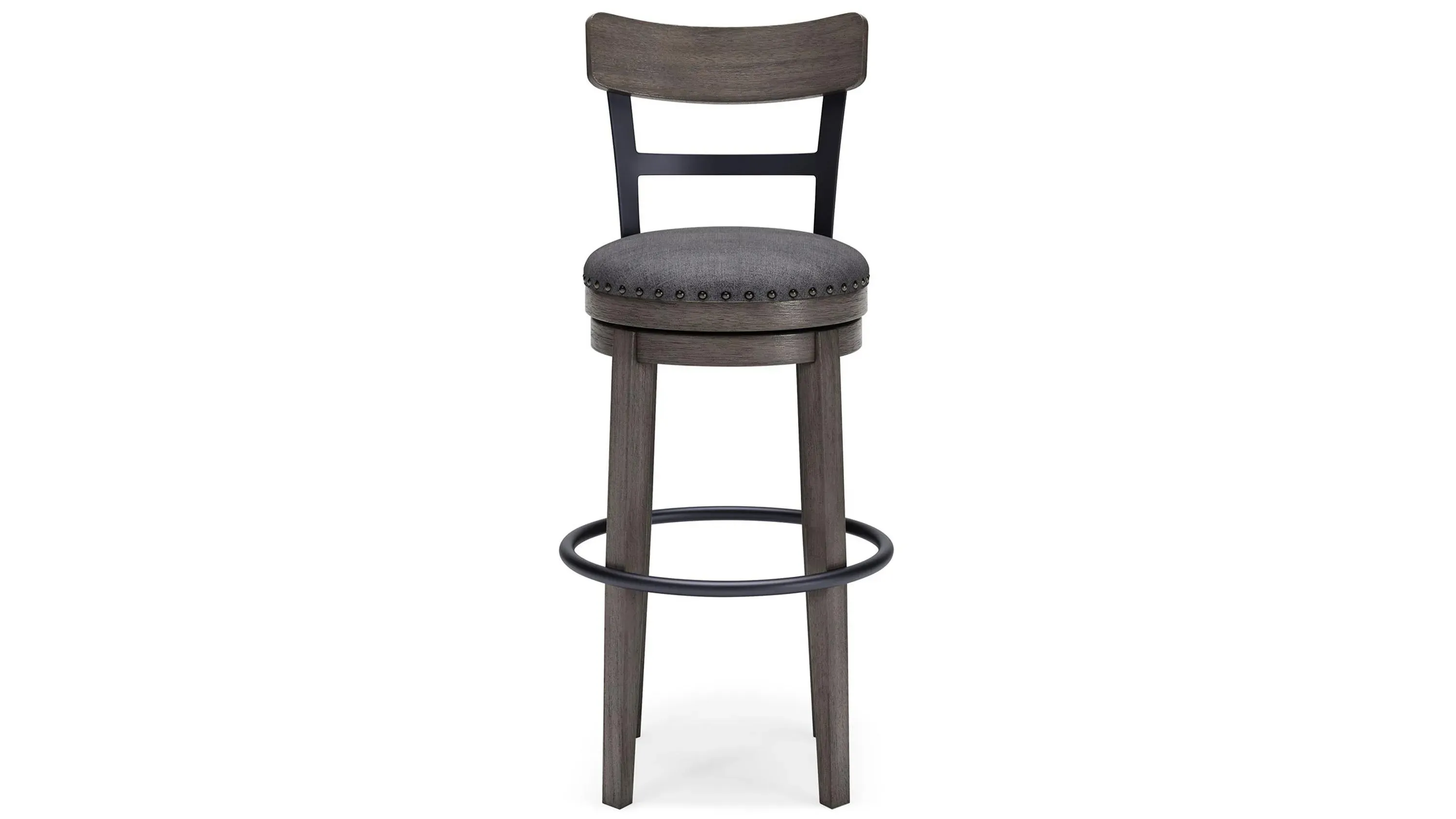 Nash Bar-Height Upholstered Swivel Stool Raymour Flanigan
