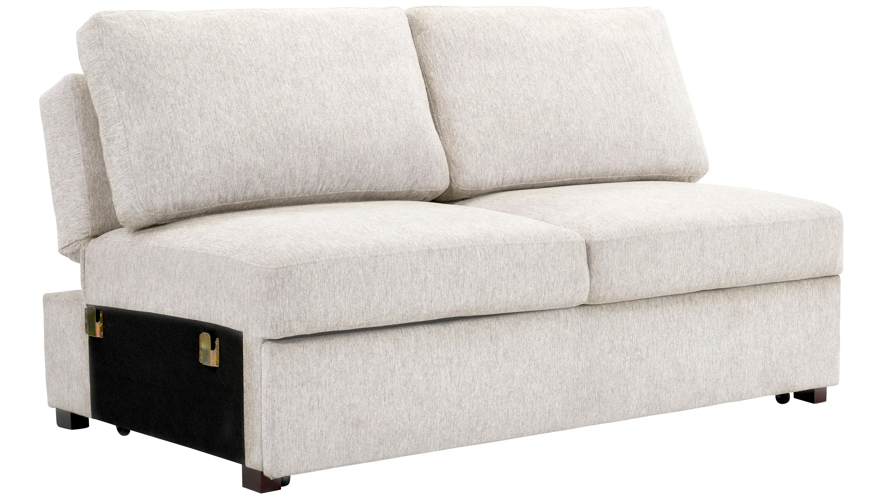 Juniper Armless Klik Klak Loveseat w/ Pop Up Sleeper