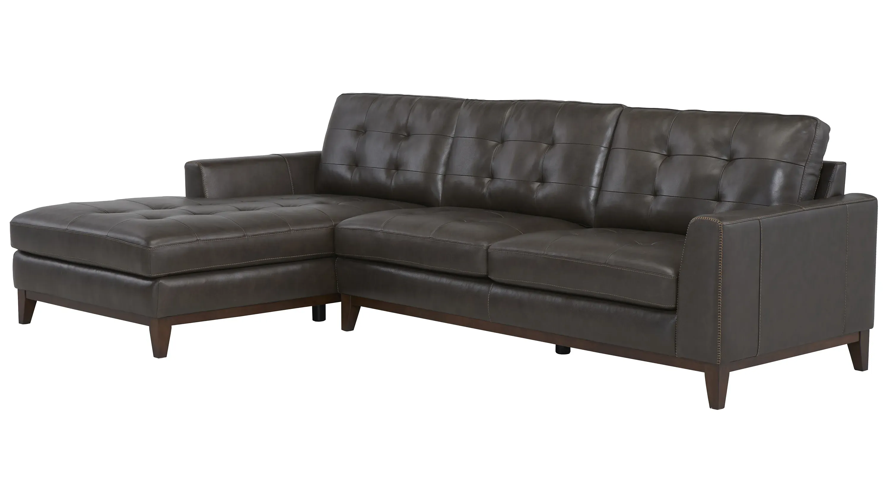 Wheaton Leather 2-pc. Sofa Chaise | Raymour & Flanigan