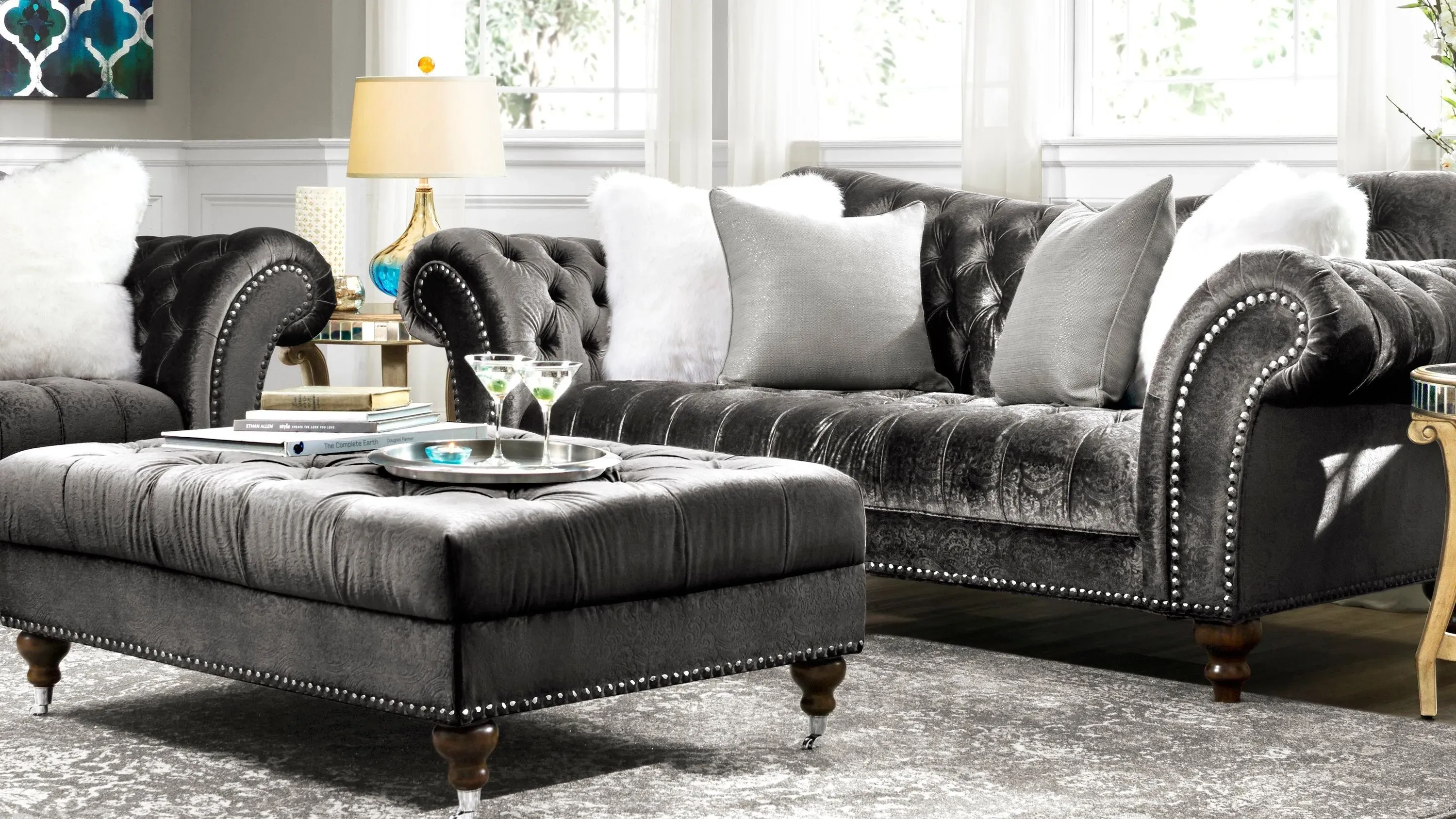 LACE Duchess S インテリアトレイ Duchess Living Room Set | Raymour & Flanigan