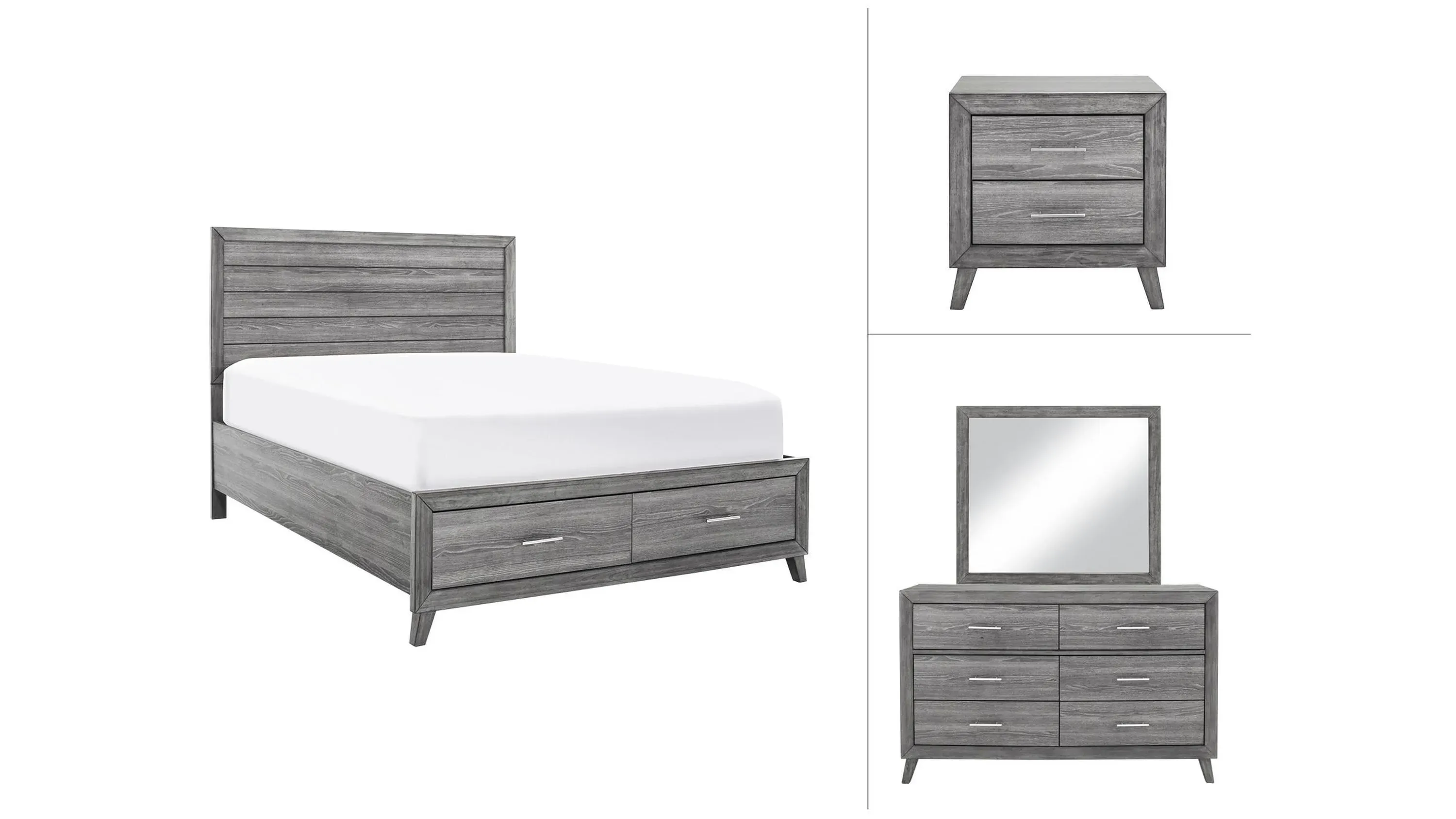 Tobyn 4-pc. Platform Bedroom Set w/ Storage Bed | Raymour