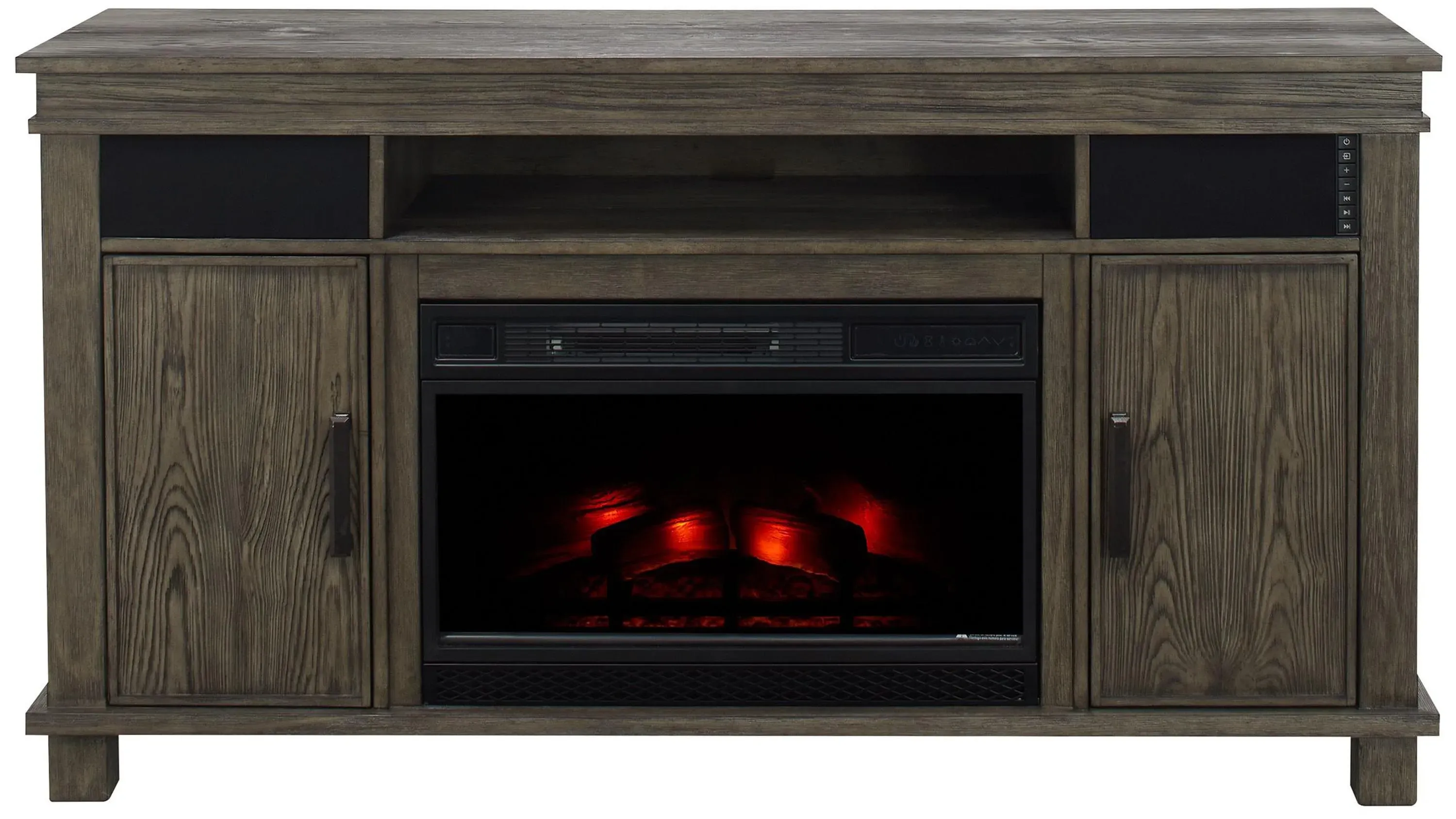Montage Media Mantel with Firebox | Raymour & Flanigan
