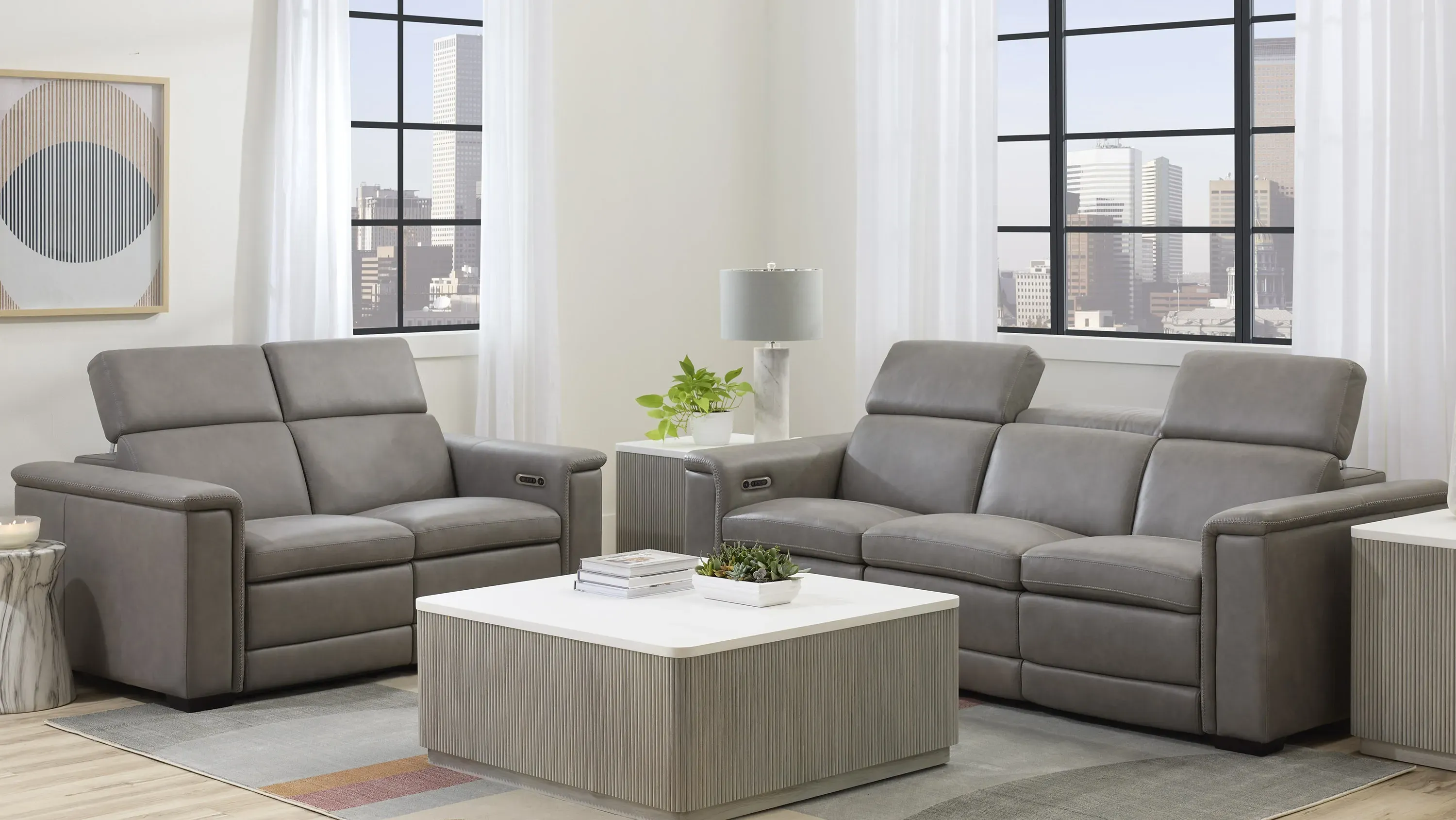 Finnegan 4-pc. Dual Power Sectional | Raymour & Flanigan