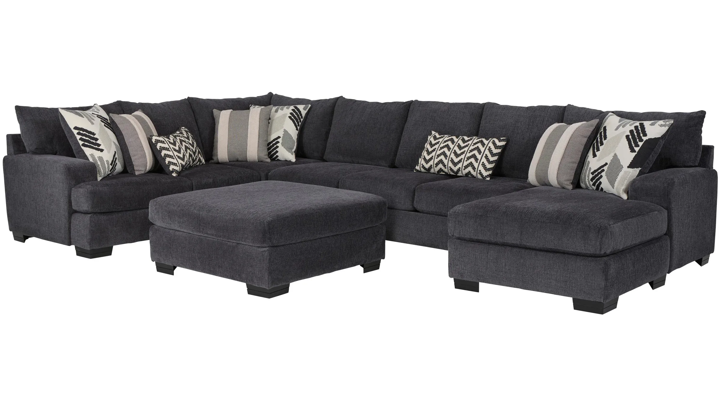 Cooper 5-pc. Sectional w/ Cocktail Ottoman | Raymour & Flanigan