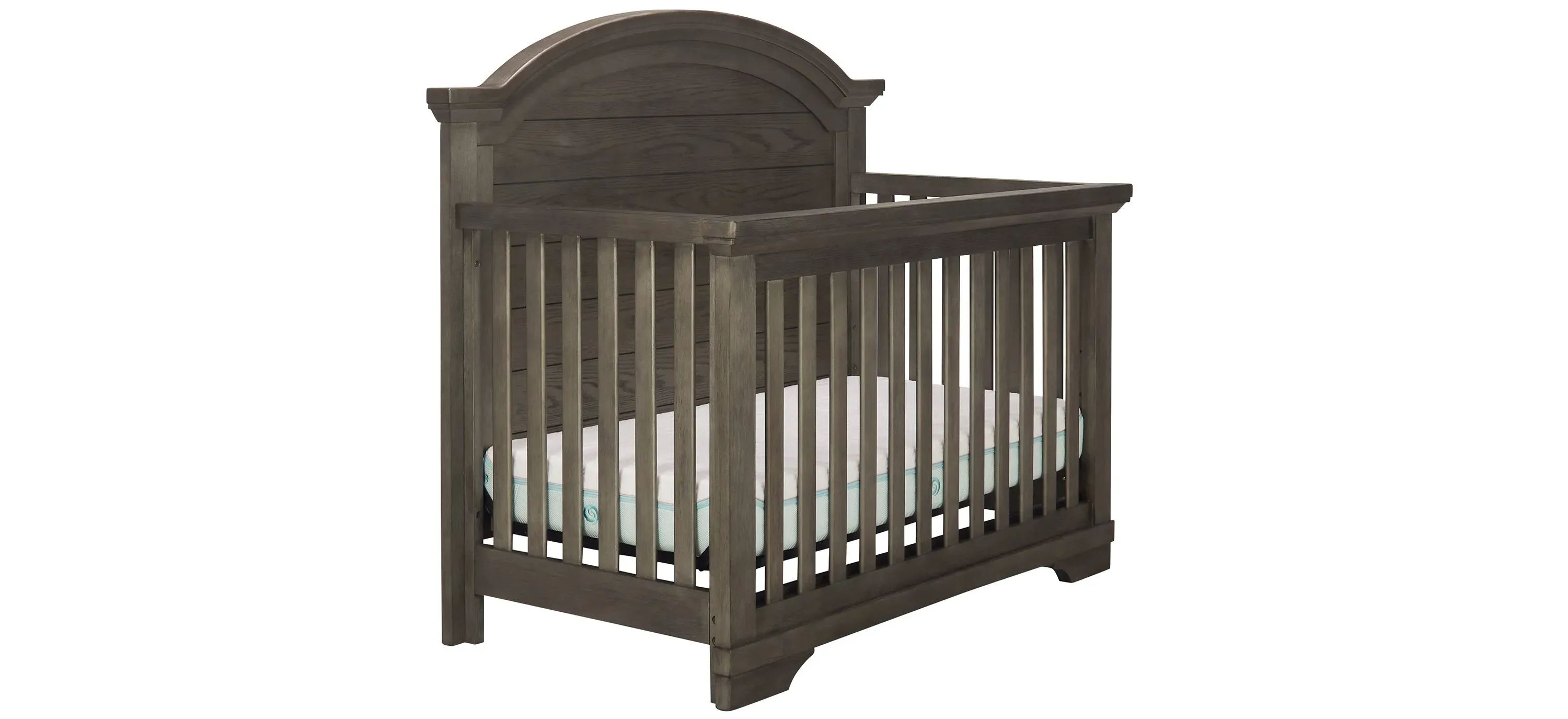 Westwood Design Foundry Arch Top Convertible Crib Brushed Pewter