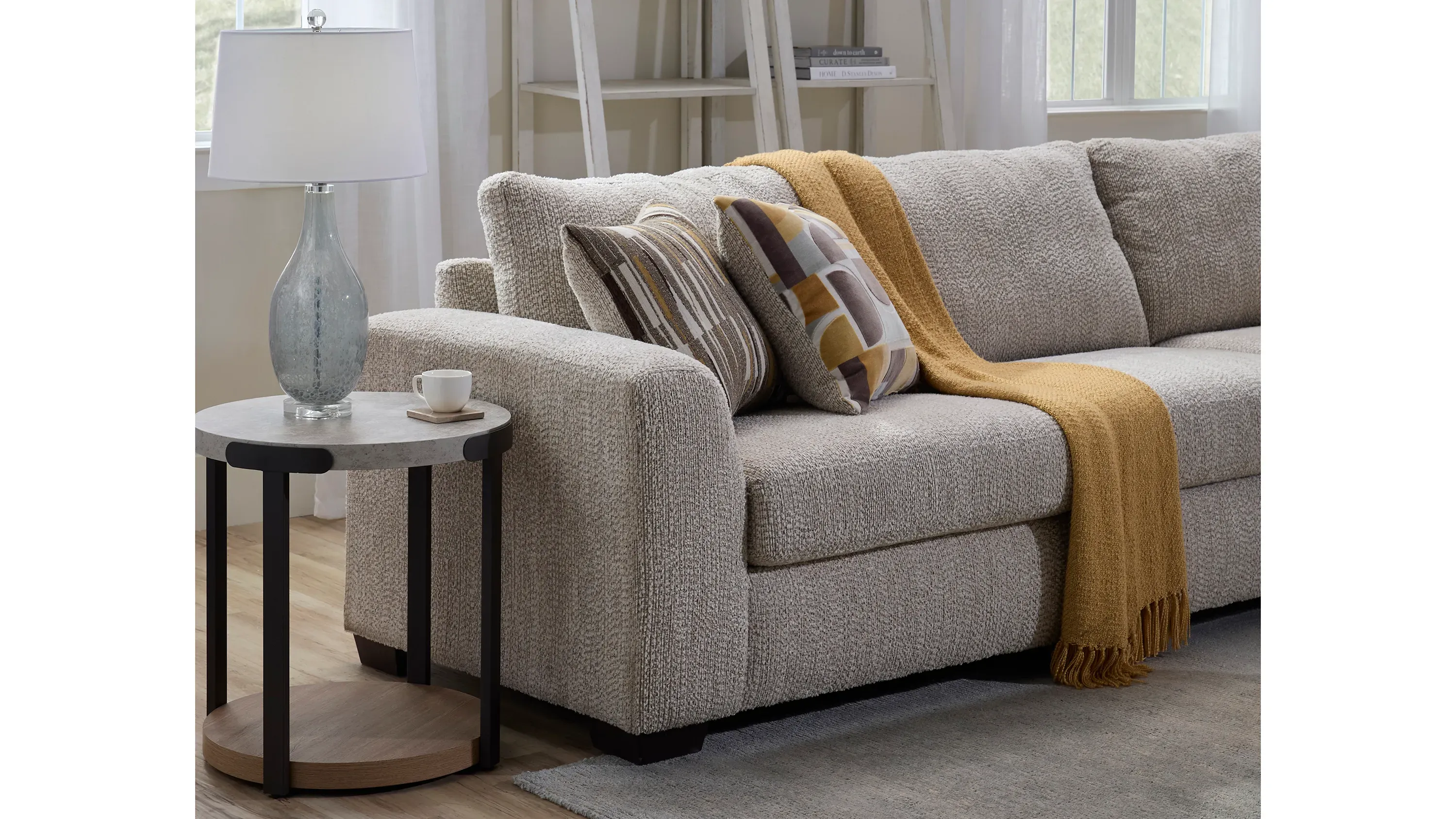 Becker Left Arm Facing Loveseat | Raymour & Flanigan