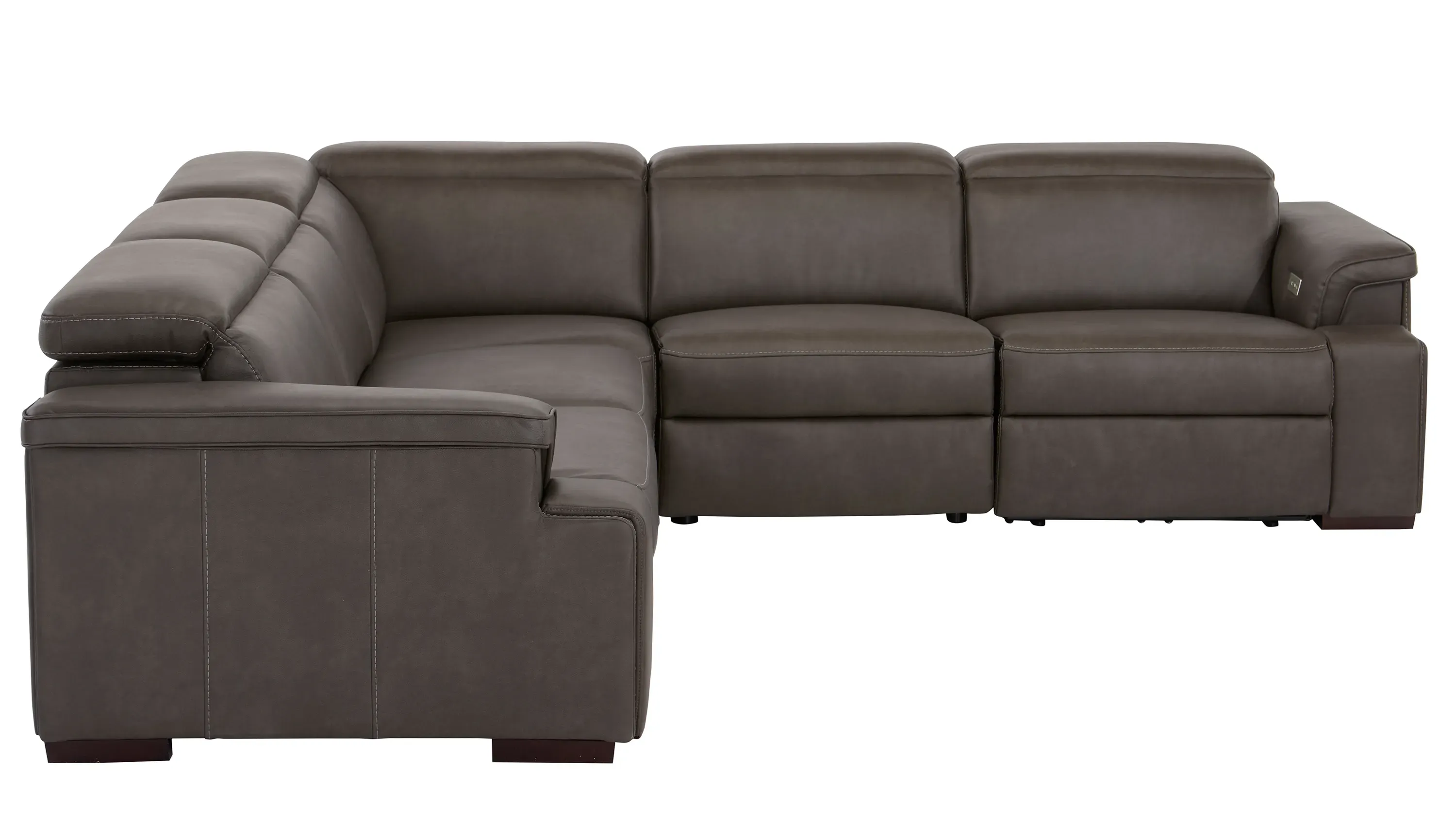 Orion 4-pc. Dual Power Media Sectional w/ Speaker Headrest