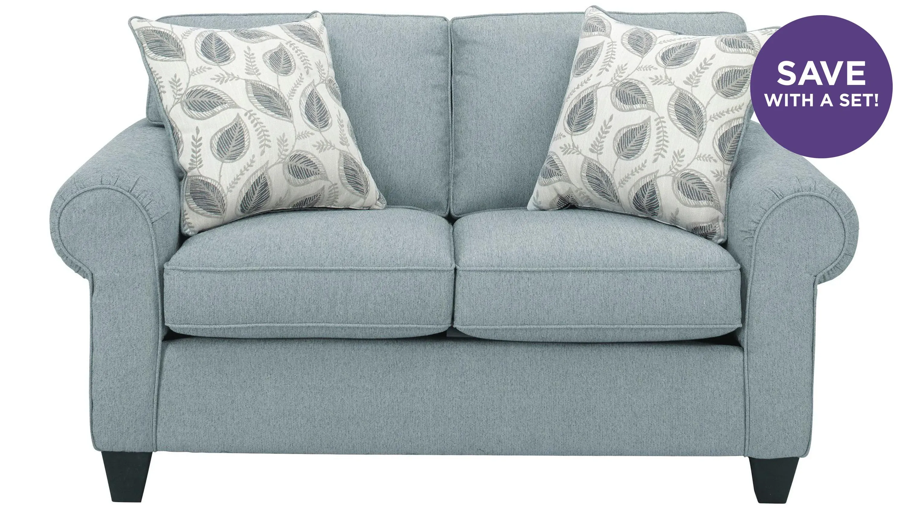 Saige Chenille Loveseat | Raymour & Flanigan | Raymour & Flanigan