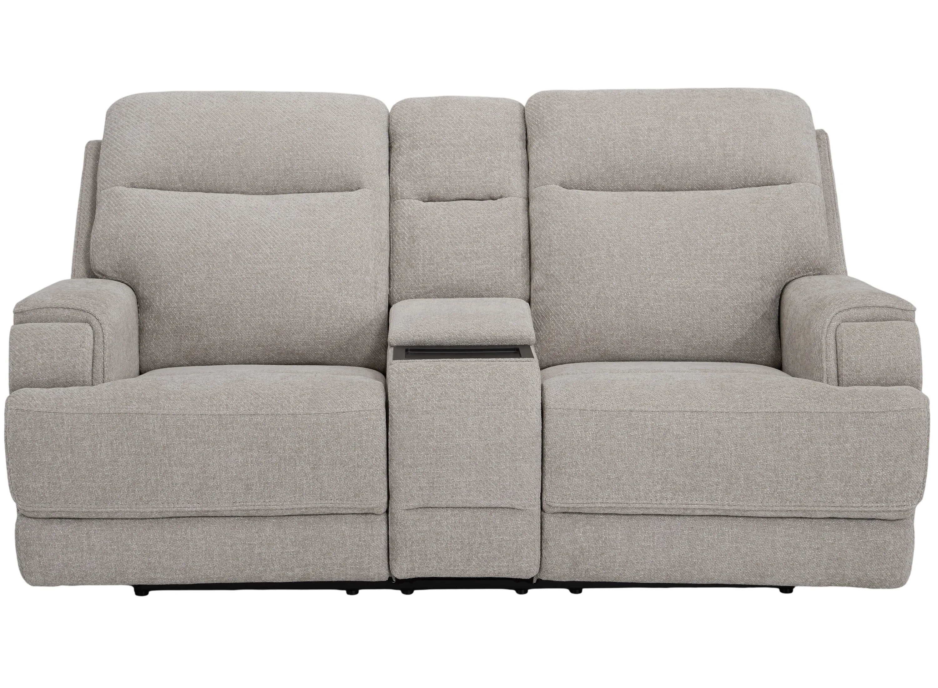Locklan Zero Gravity Triple Power Console Loveseat | Raymour