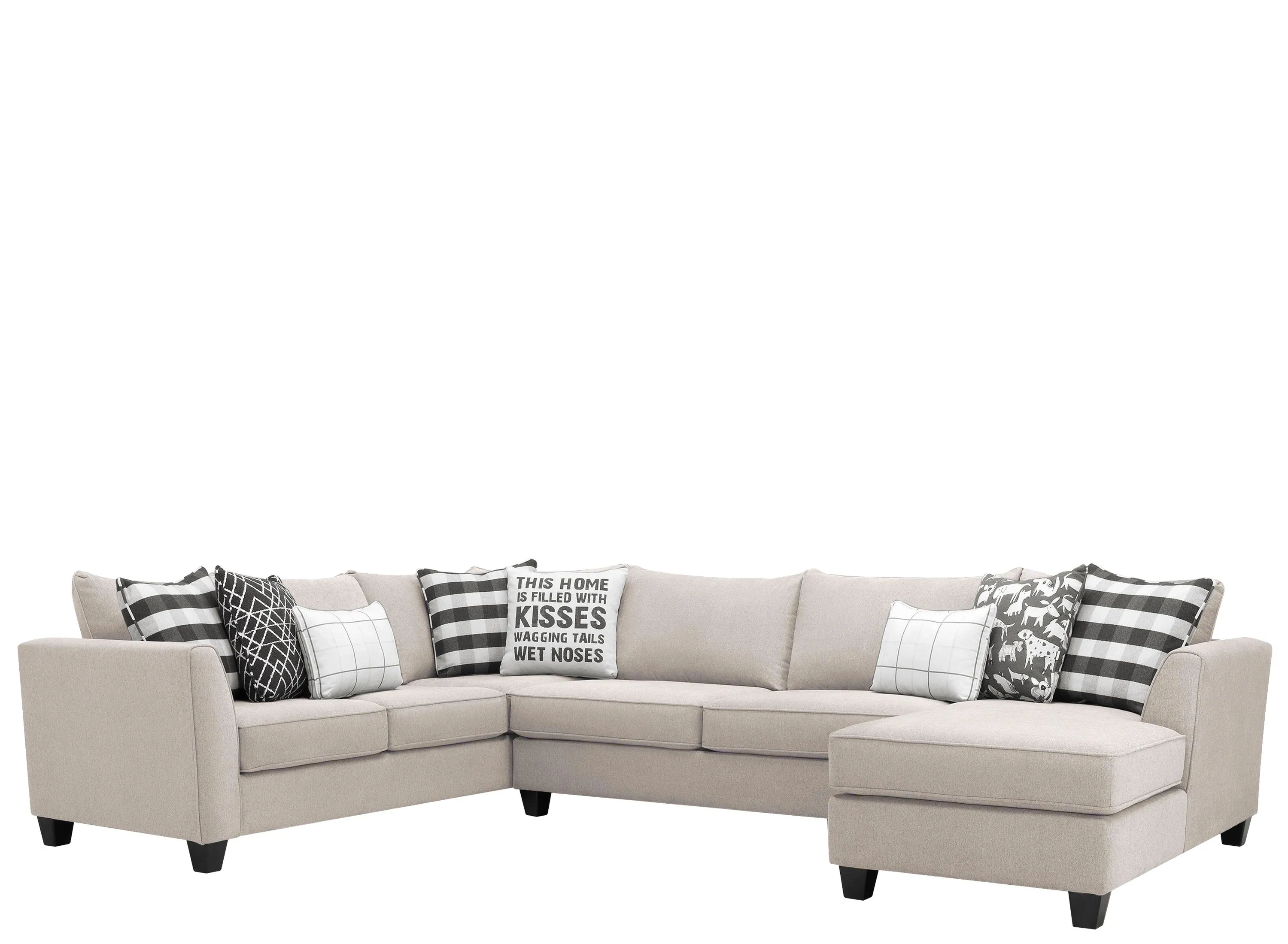 Daine 3 pc. Sectional Sofa w Full Sleeper